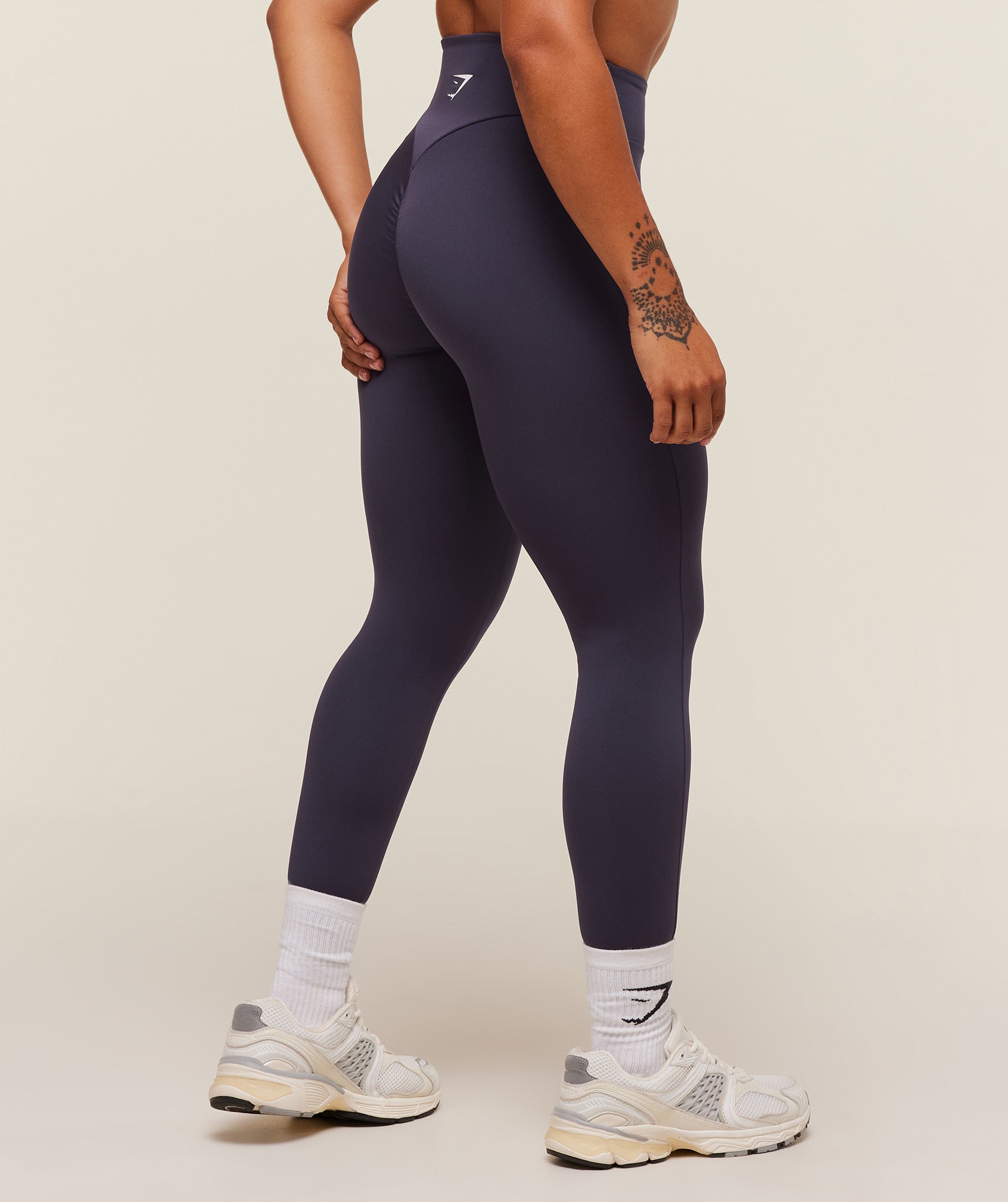 Women's Gymshark Reps Power Leggings Midnight Purple