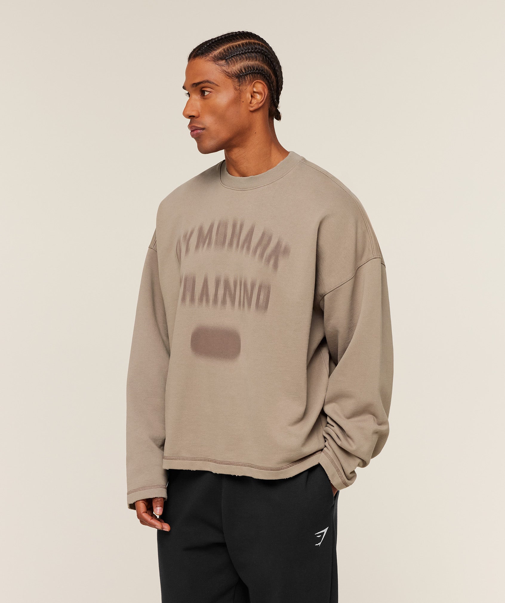 Gymshark Re-Rack Crew Neck Pullover Lifestyle Brown