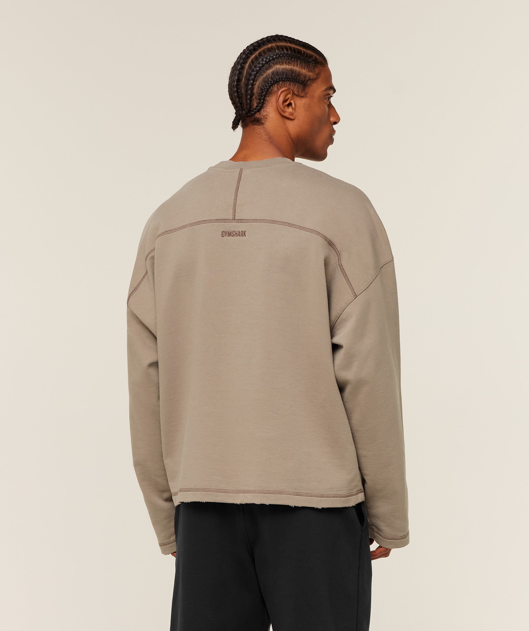 Gymshark Re-Rack Crew Neck Pullover Lifestyle Brown