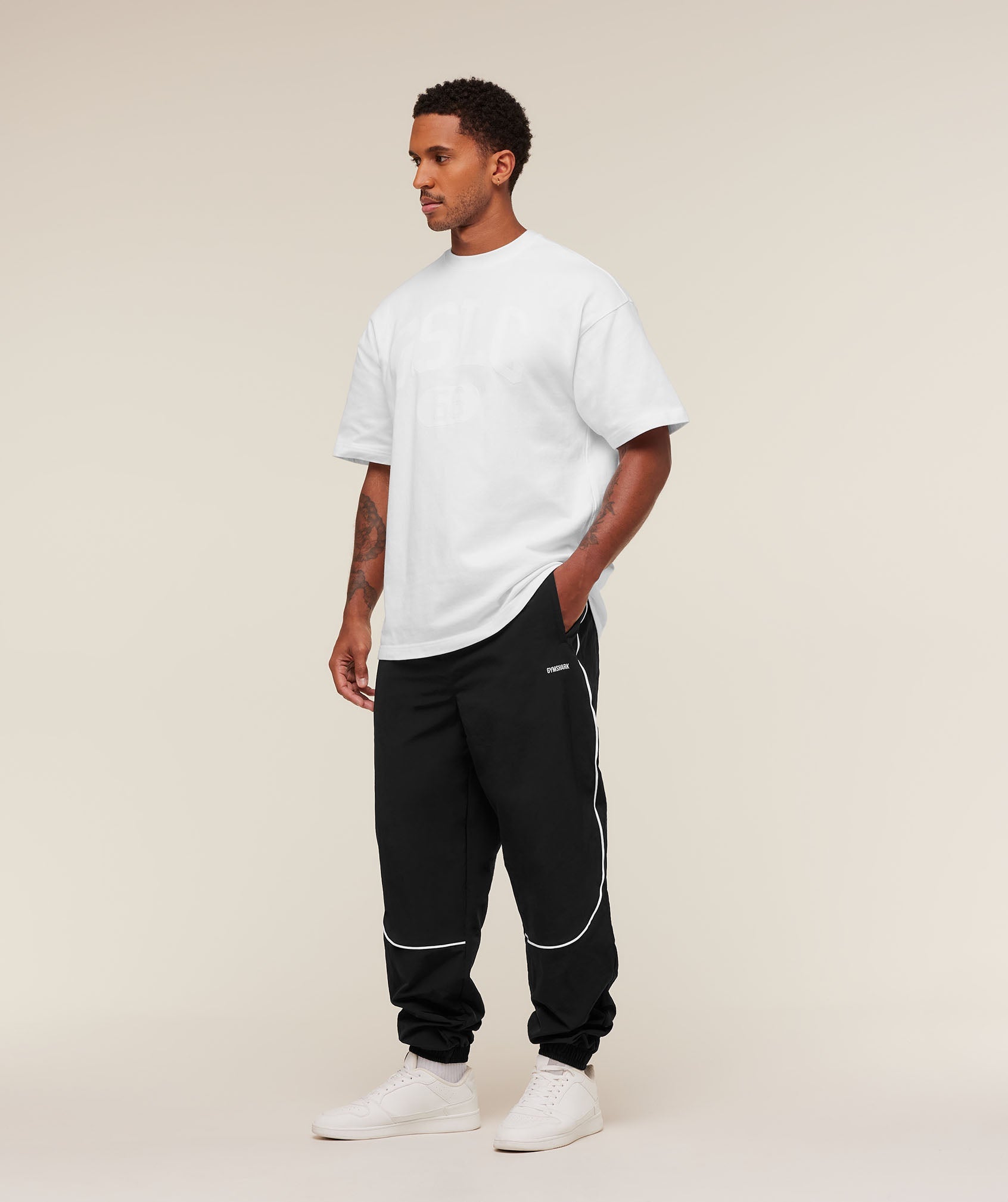 Gymshark Retro Shell Track Pants Black