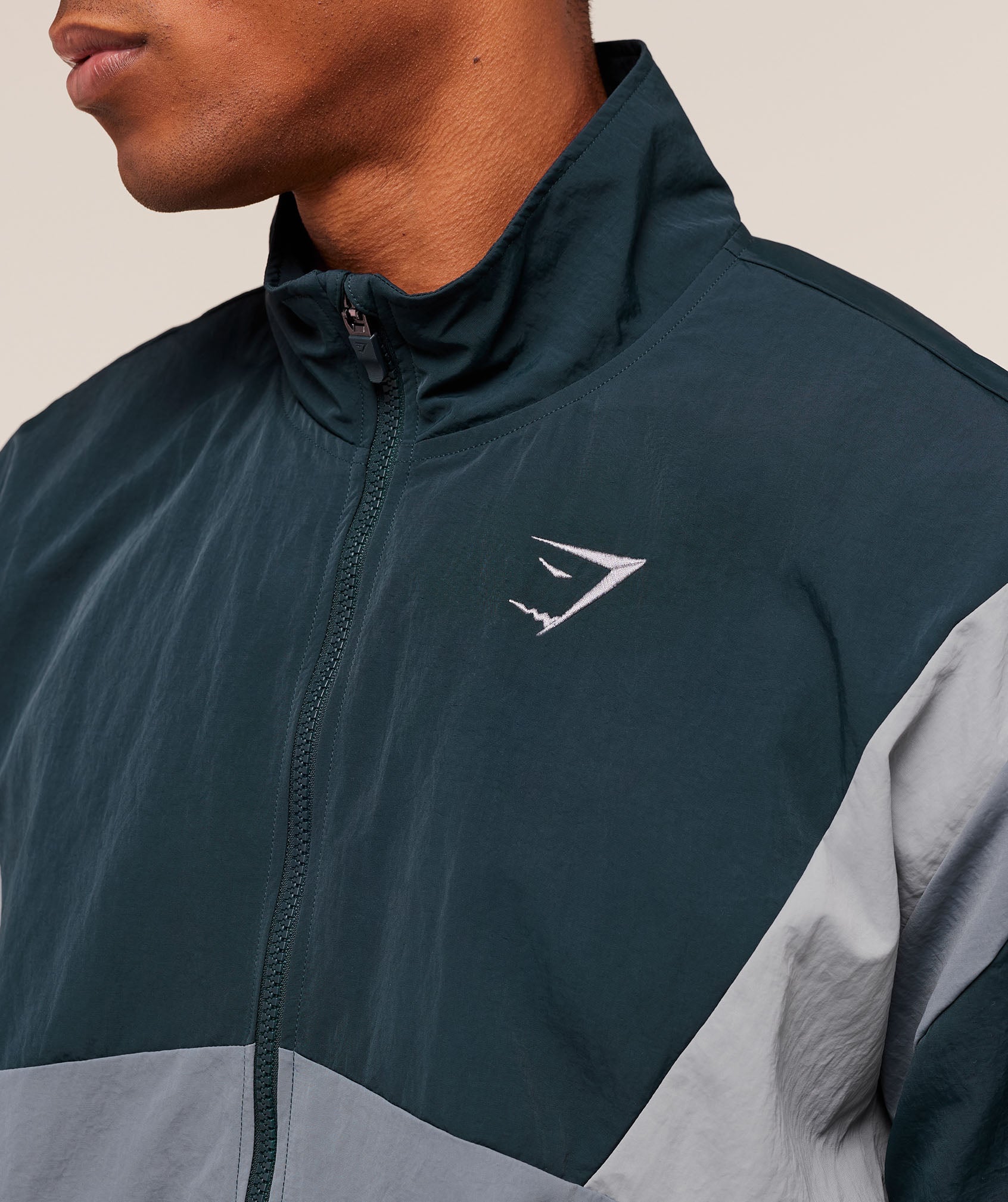 Gymshark Retro Track Jacket Deep Petrol Blue
