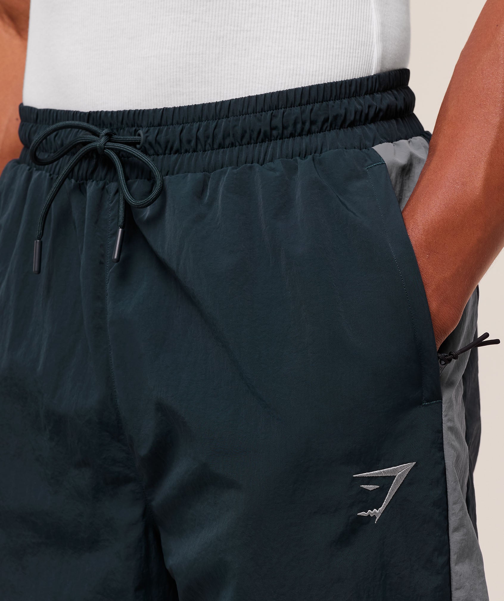 Gymshark Retro Track Pants Deep Petrol Blue