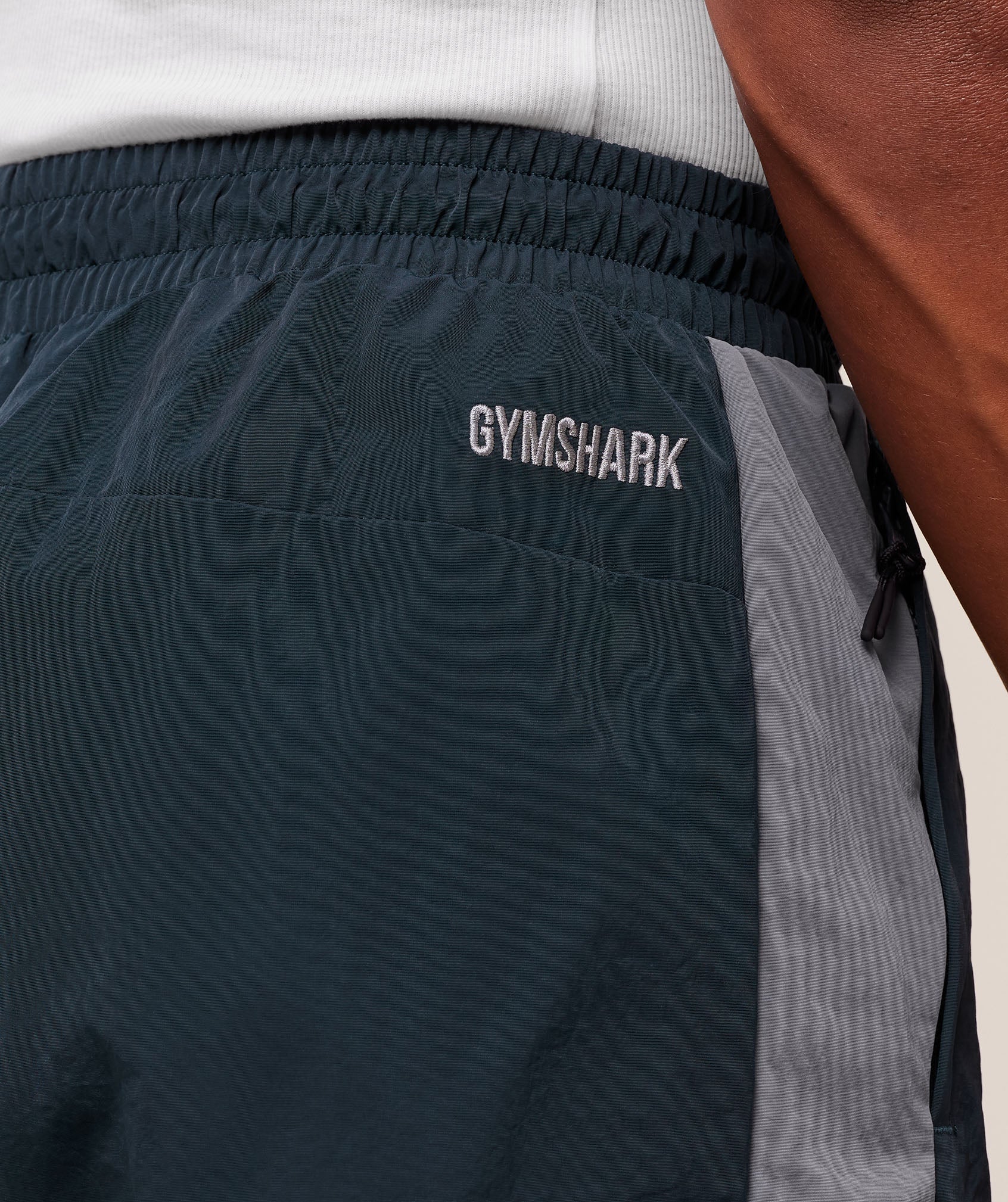 Gymshark Retro Track Pants Deep Petrol Blue