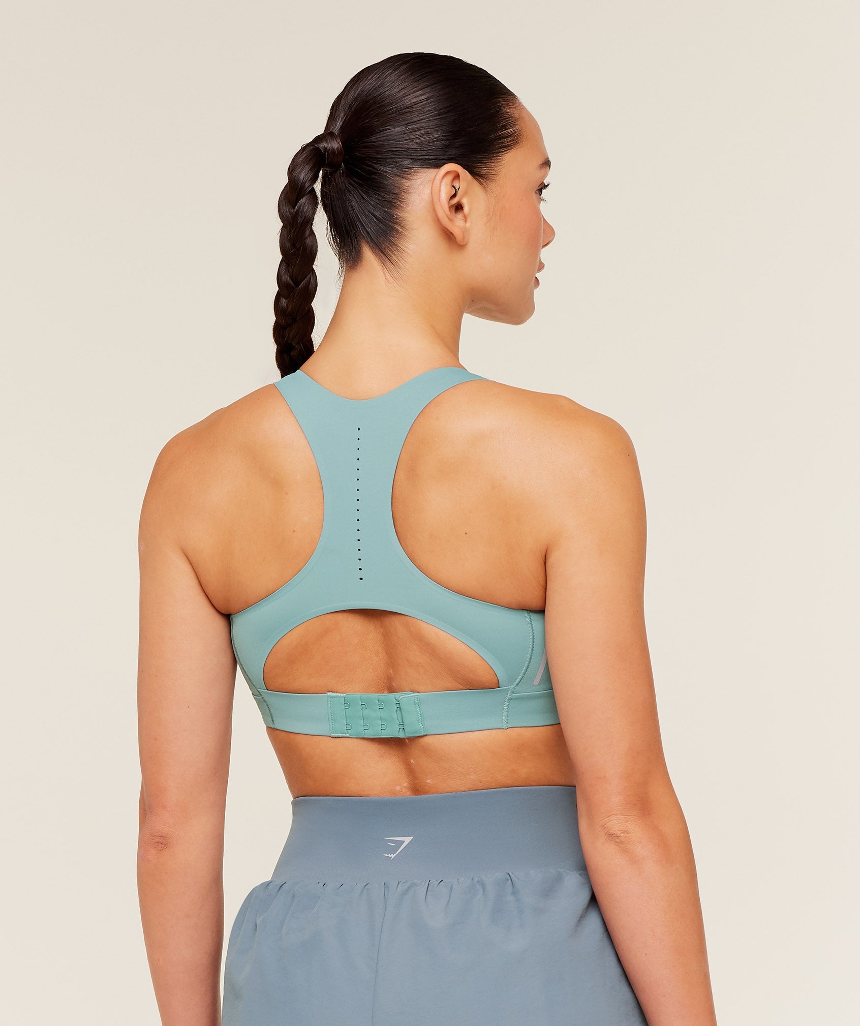Women's Gymshark Medium Support Running Sports Bra Gs Storm Blue