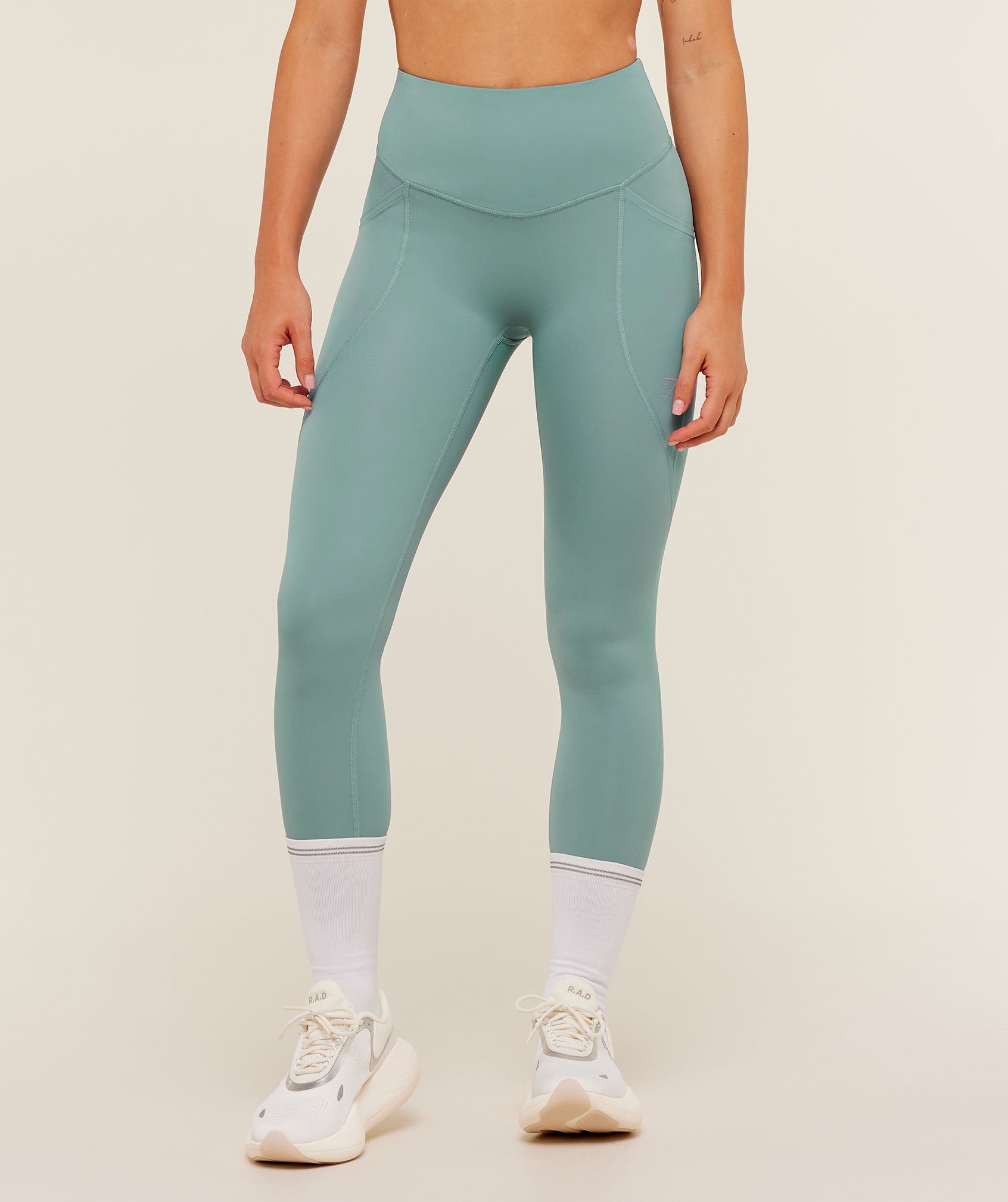 Women's Gymshark Running Pocket Leggings Gs Storm Blue