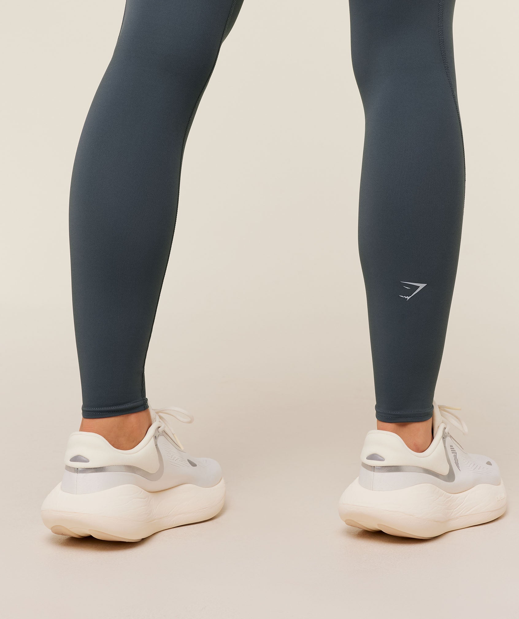 Women's Gymshark Running Pocket Leggings Titanium Blue