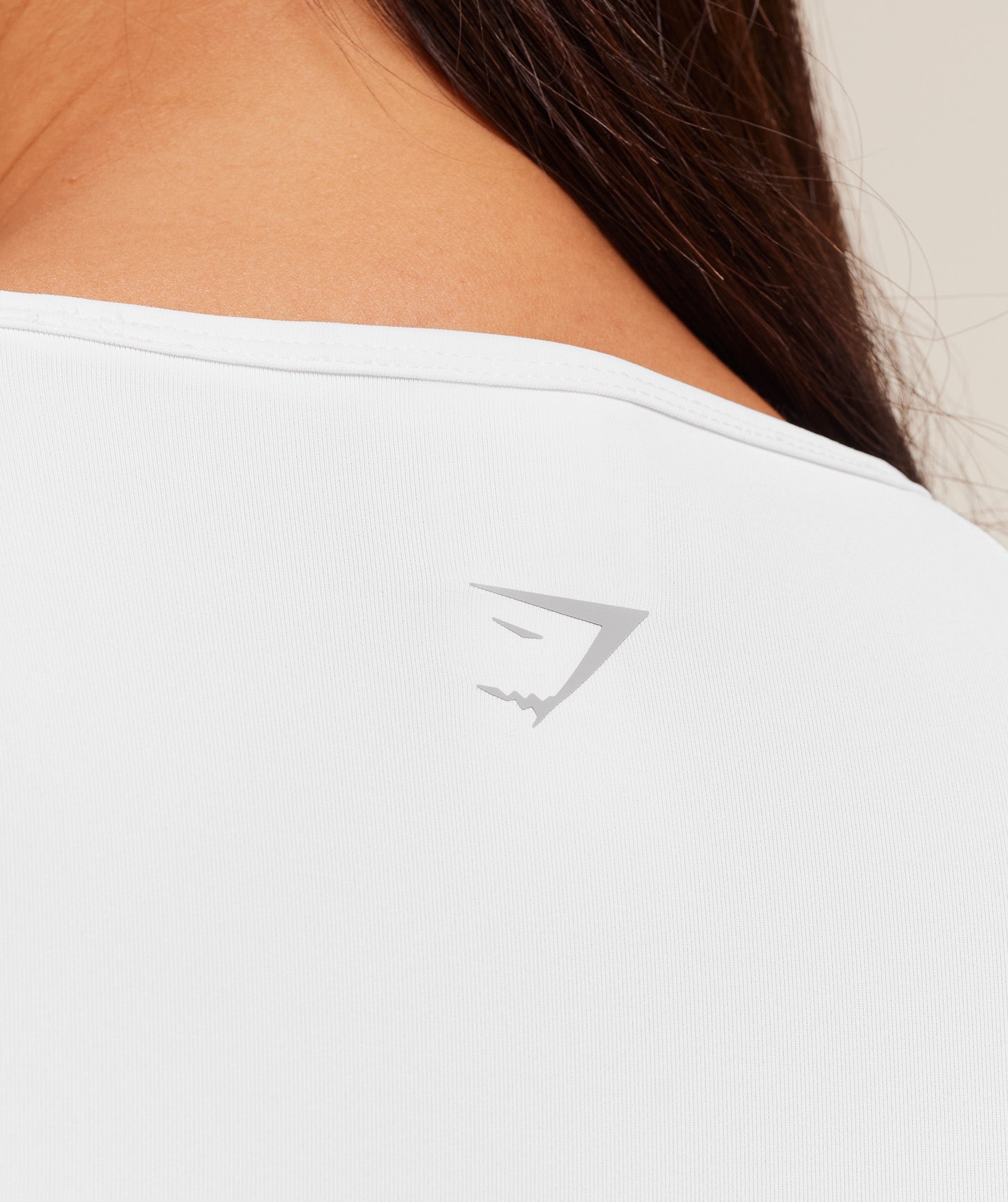 Women's Gymshark Running Long Sleeve Top White
