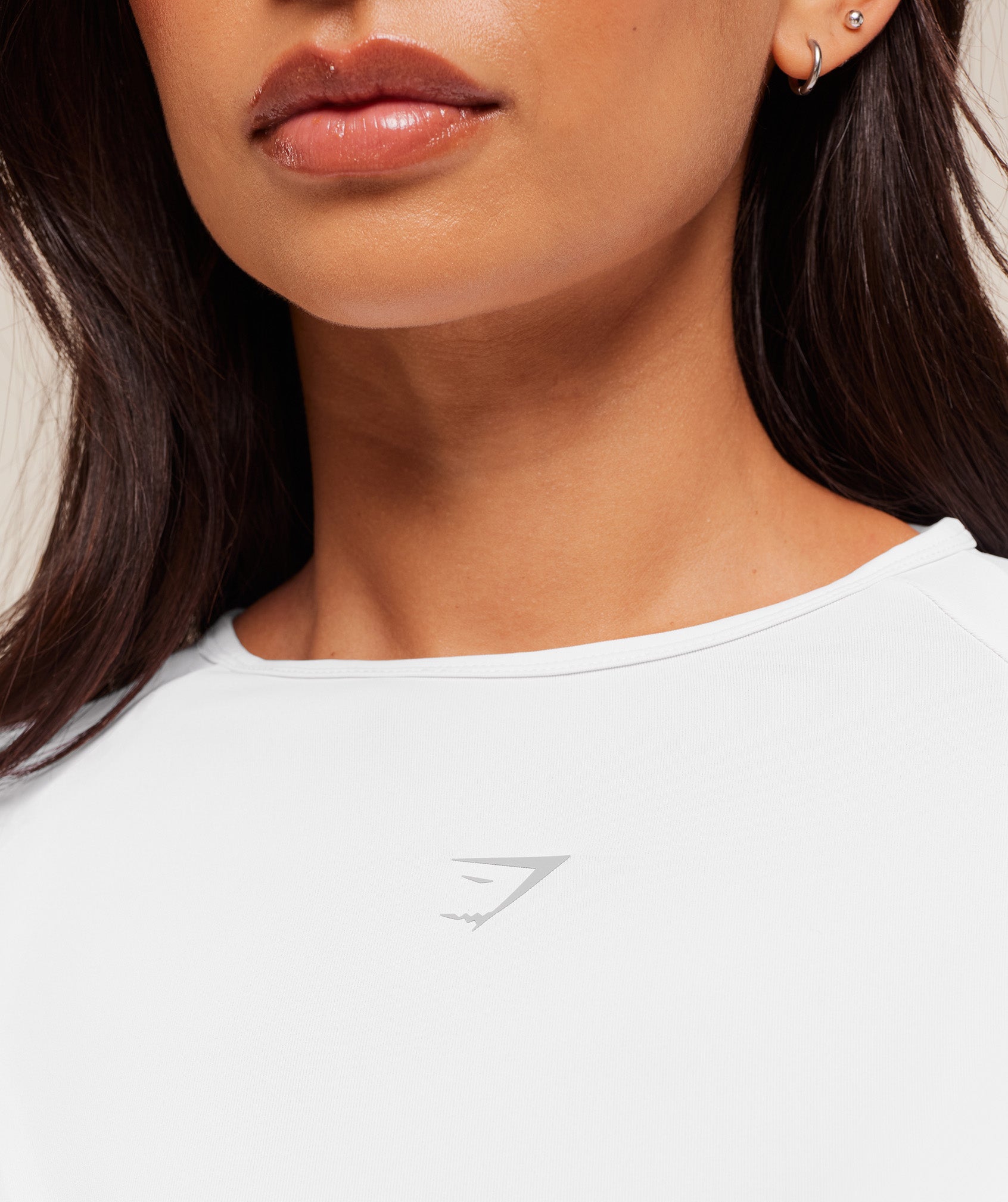 Women's Gymshark Running Long Sleeve Top White
