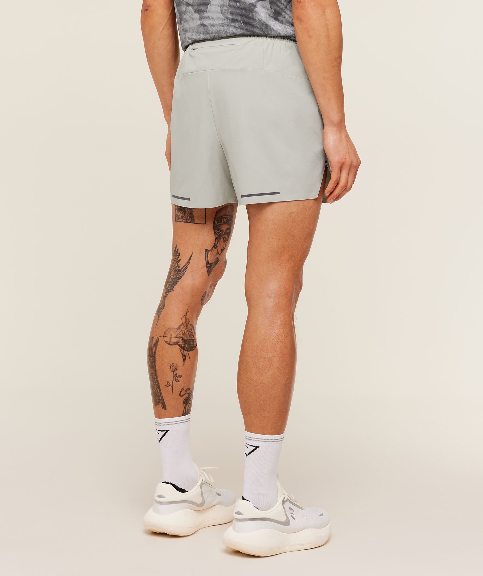 Gymshark Running Elite 5" Short Stone Grey