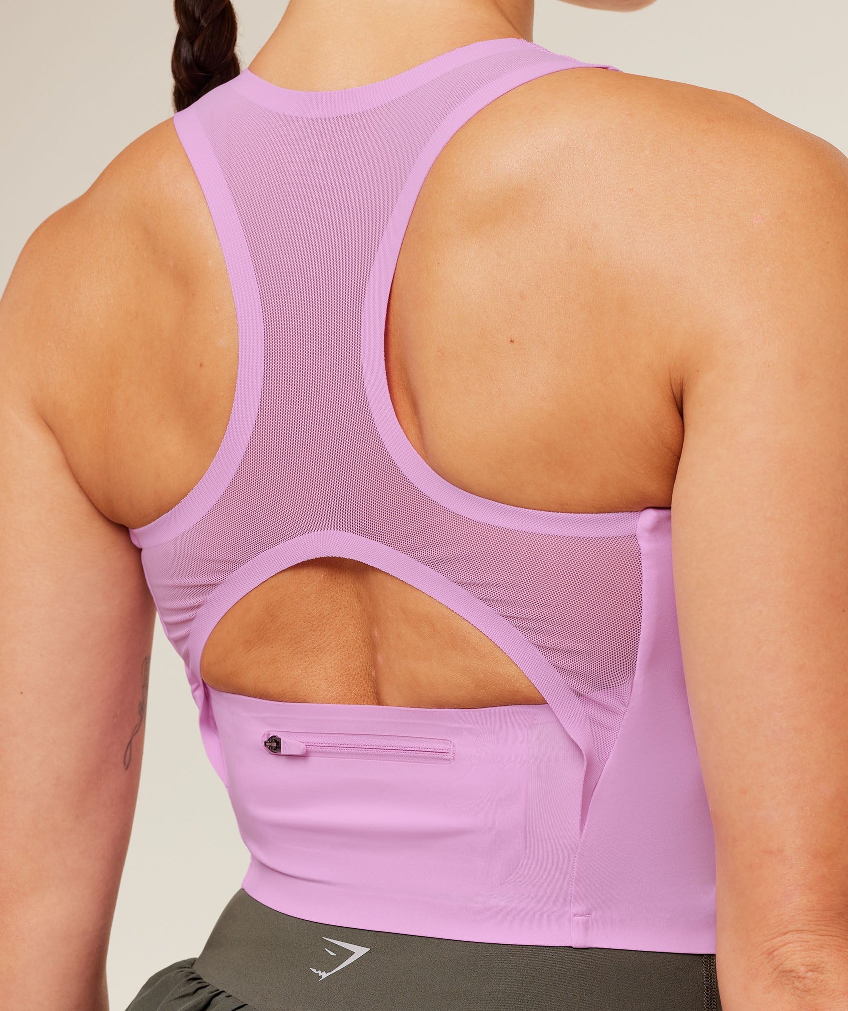 Women's Gymshark Running Elite Bodyfit Tank Sour Pink