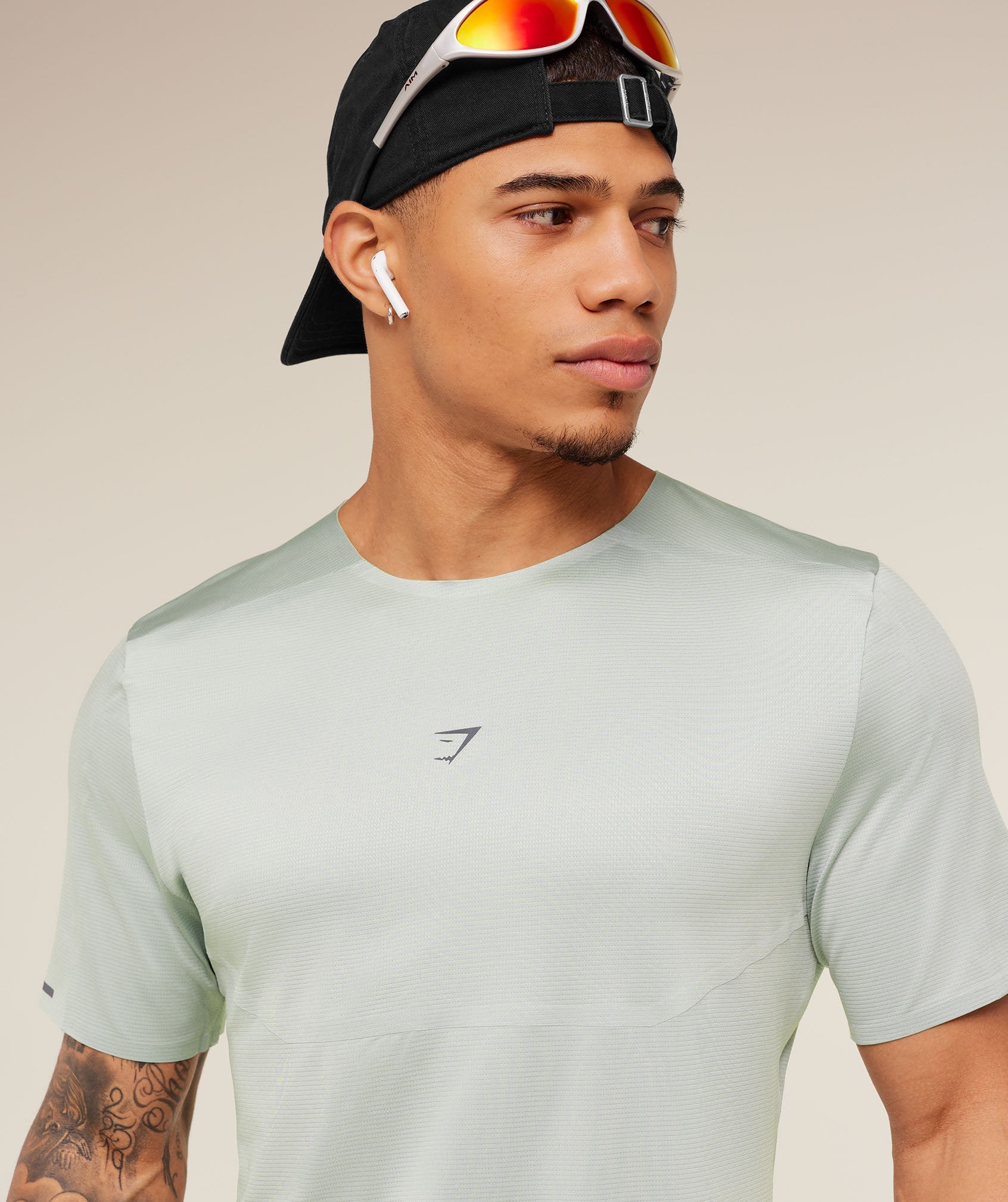 Gymshark Running Elite T-Shirt Morning Blue