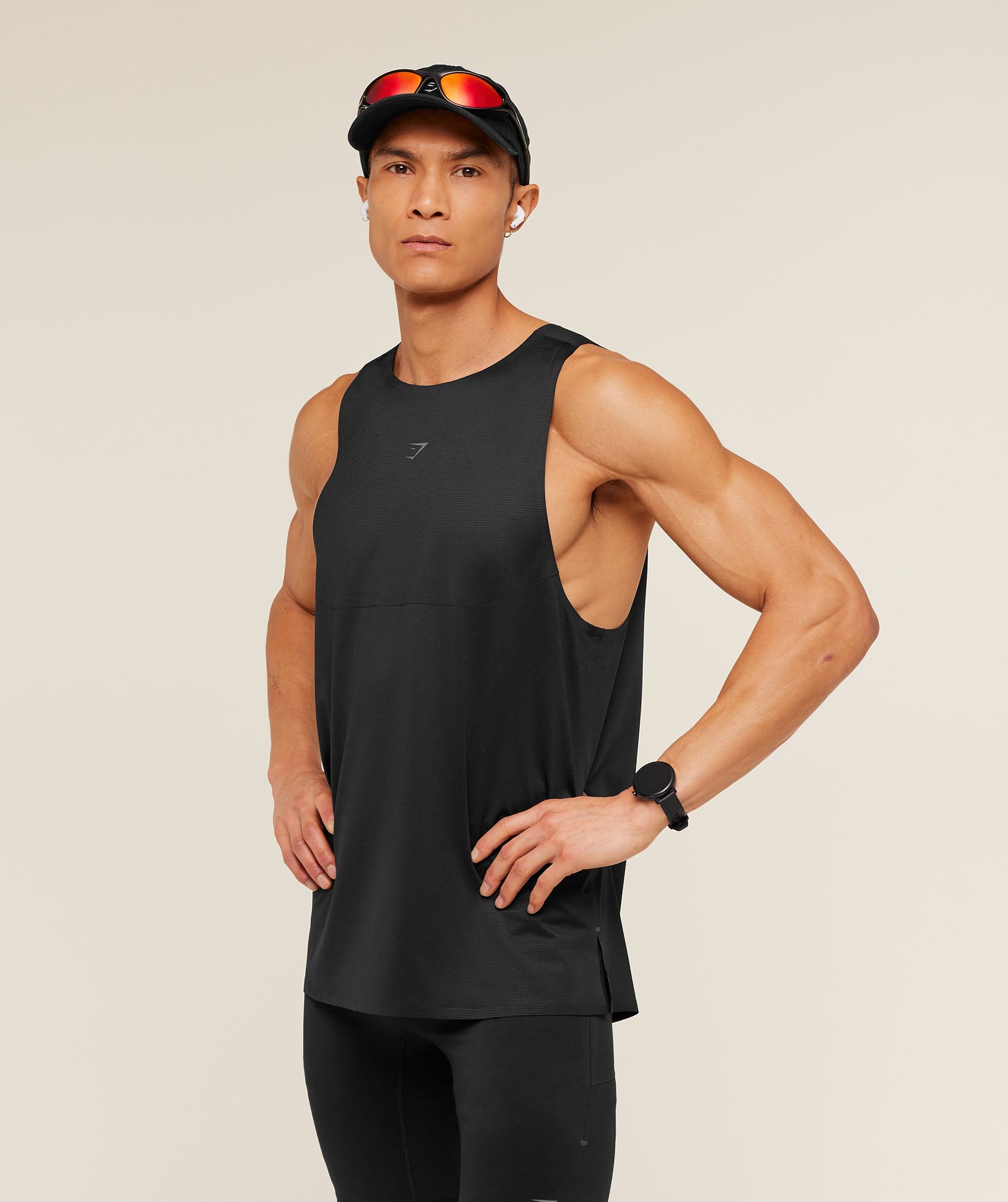 Gymshark Running Elite Tank Black