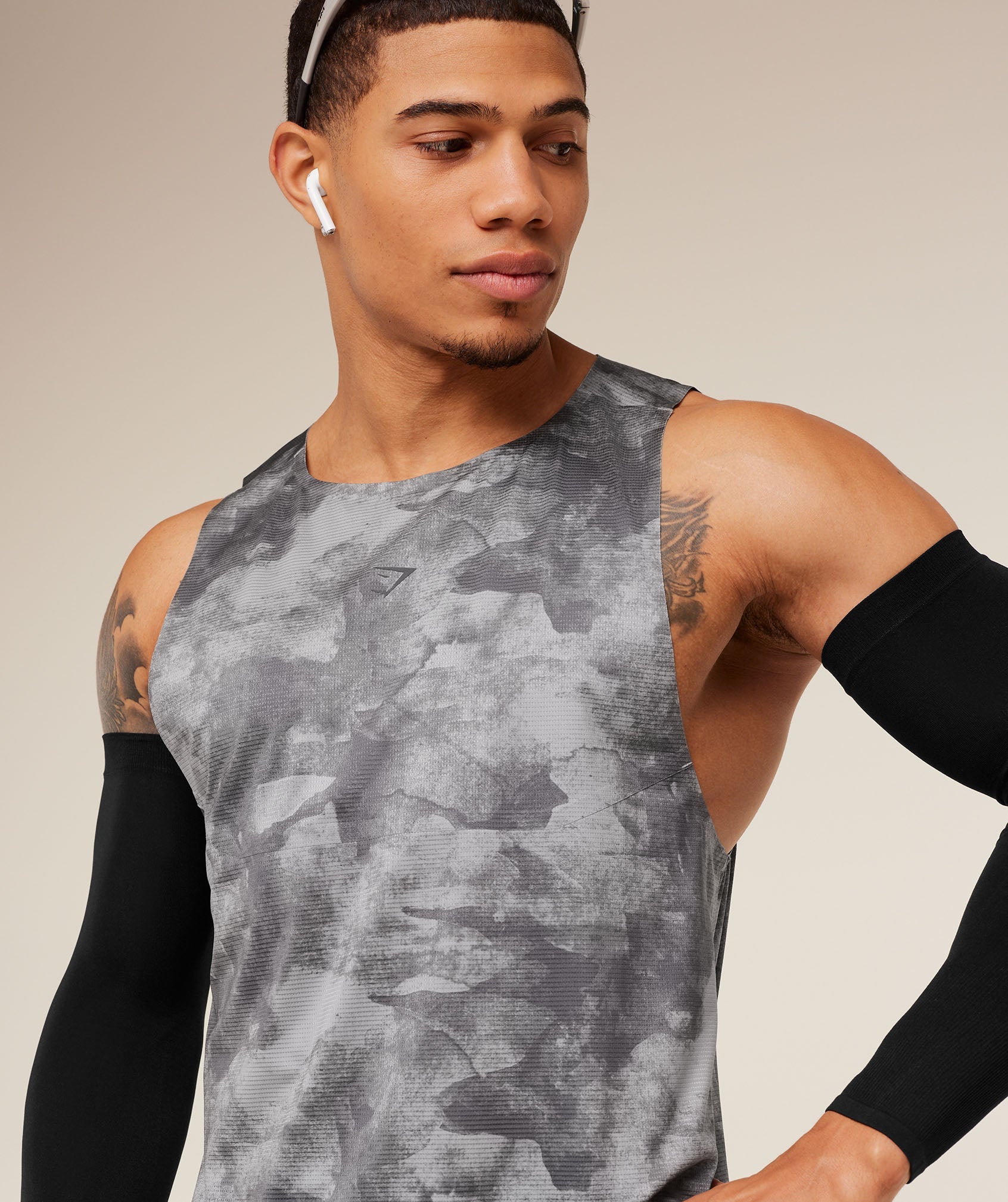 Gymshark Running Elite Tank Smokey Grey