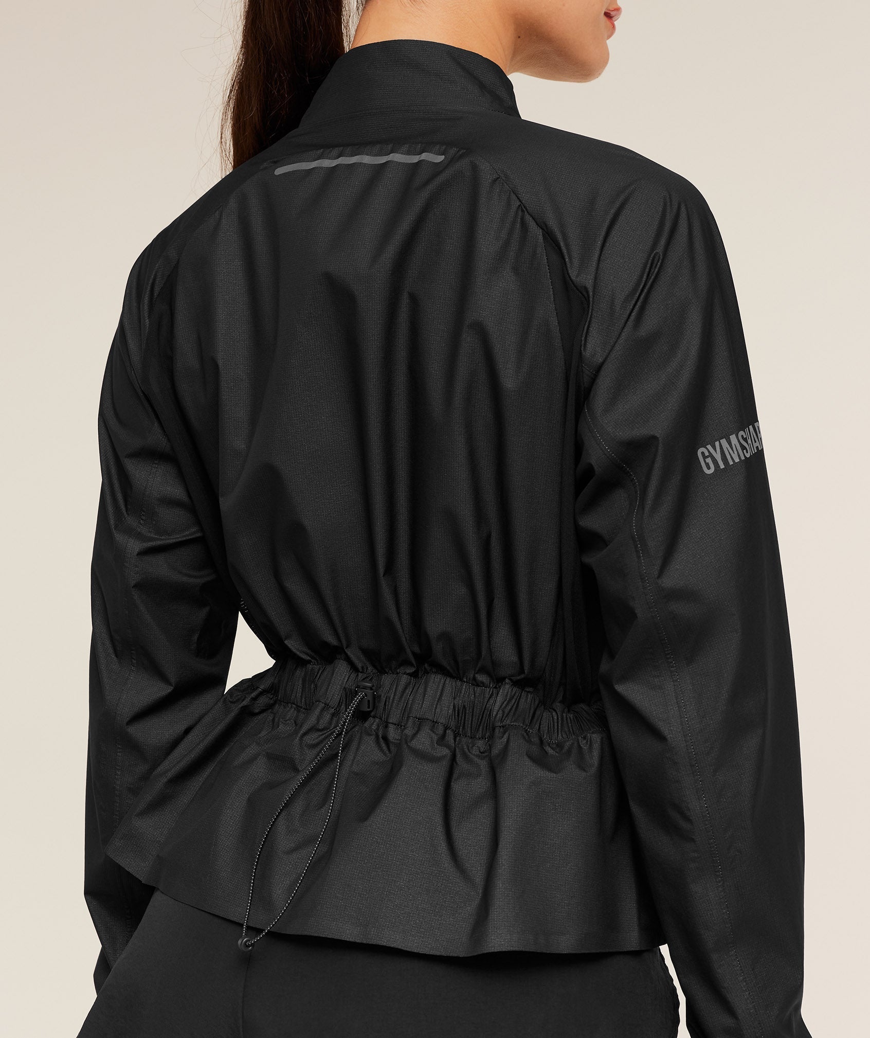 Women's Gymshark Running Elite Windproof Jacket Black