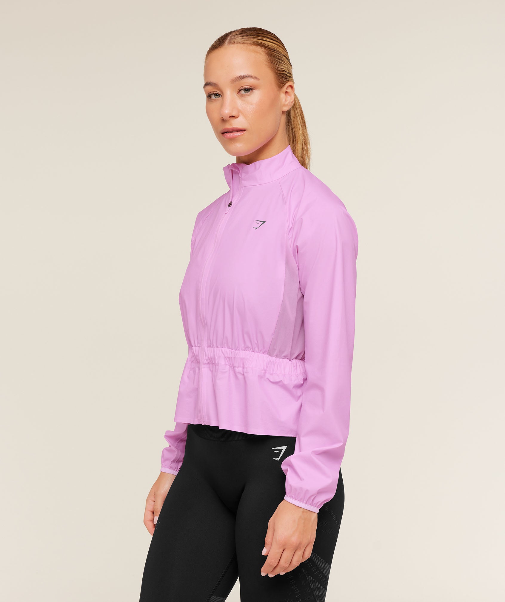 Women's Gymshark Running Elite Windproof Jacket Sour Pink