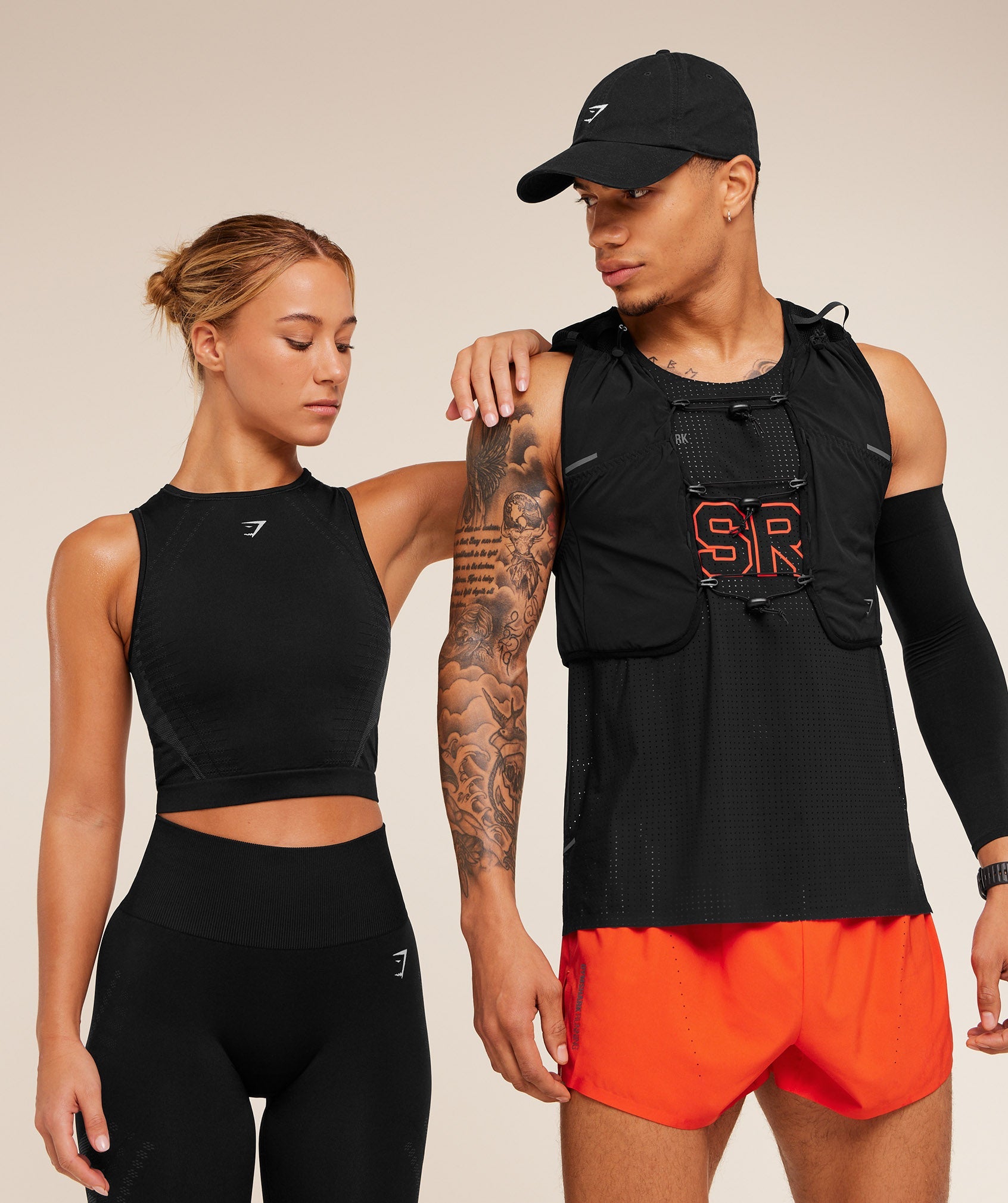 Women's Gymshark Running Seamless Tank Gs Black
