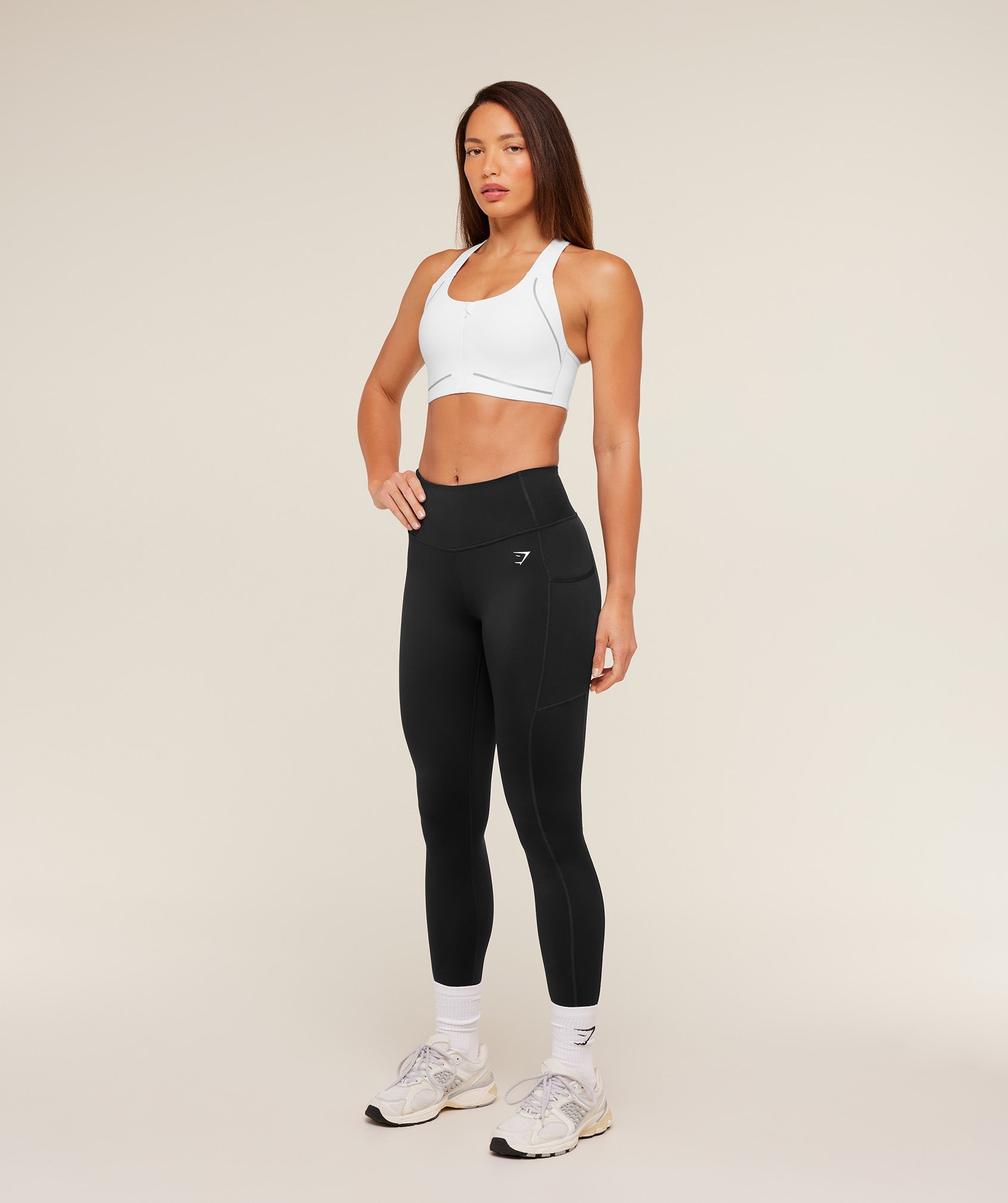 Women's Gymshark Running Sports Bra White