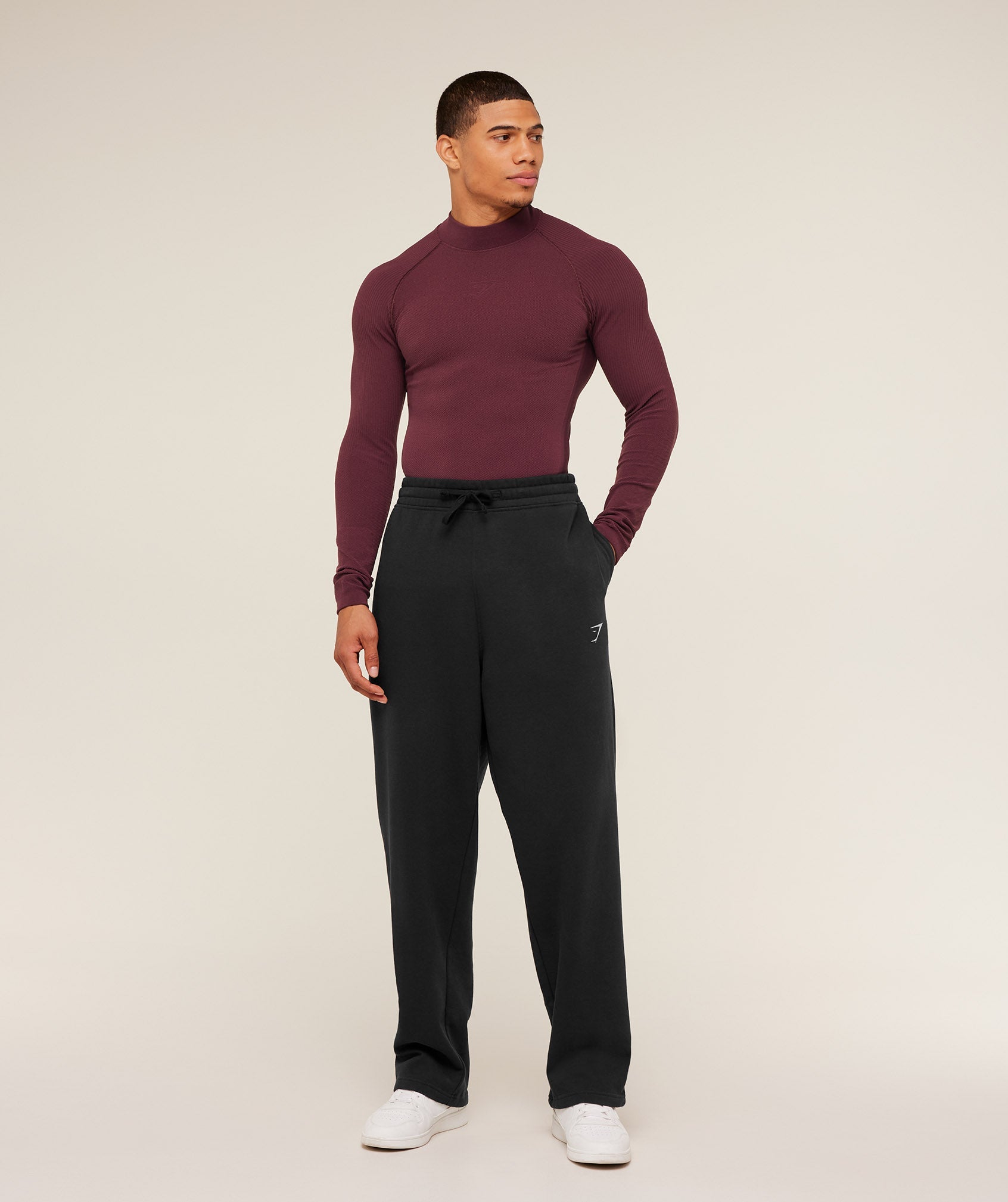 Gymshark Physique Long Sleeve T-Shirt Gs Impact Burgundy