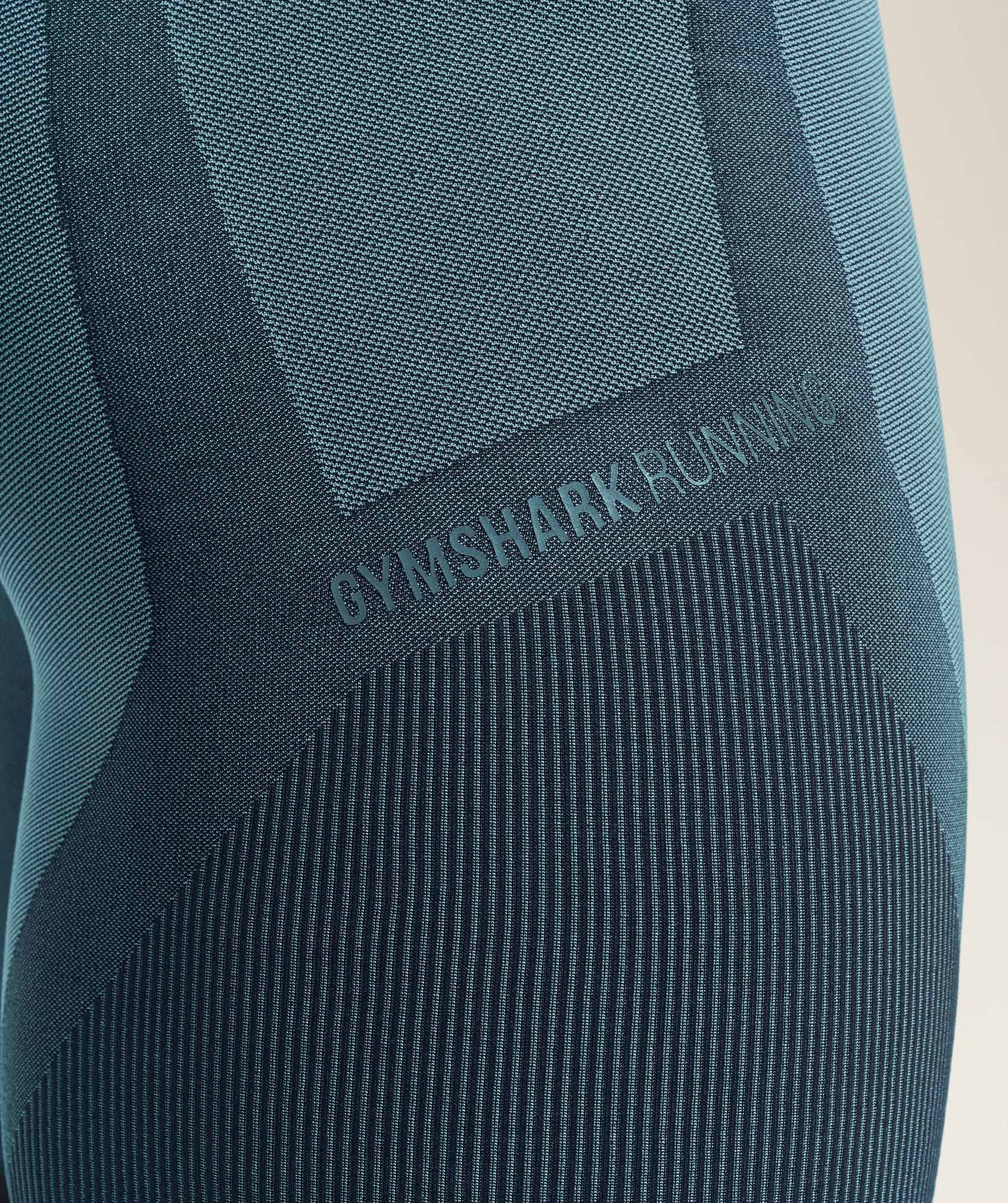 Gymshark Seamless Running Half Tight Stealth Blue