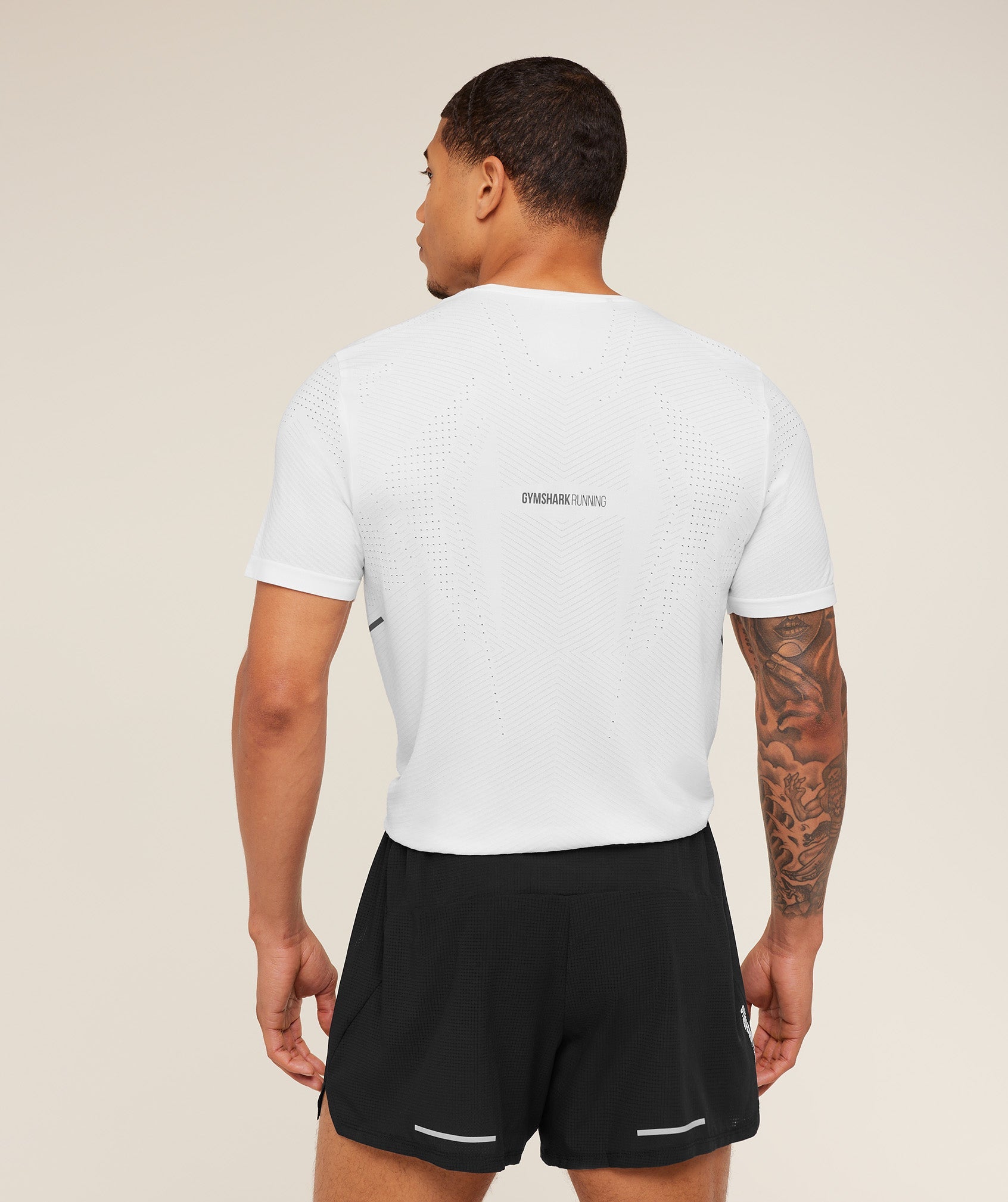 Gymshark Seamless Running T-Shirt Gs White