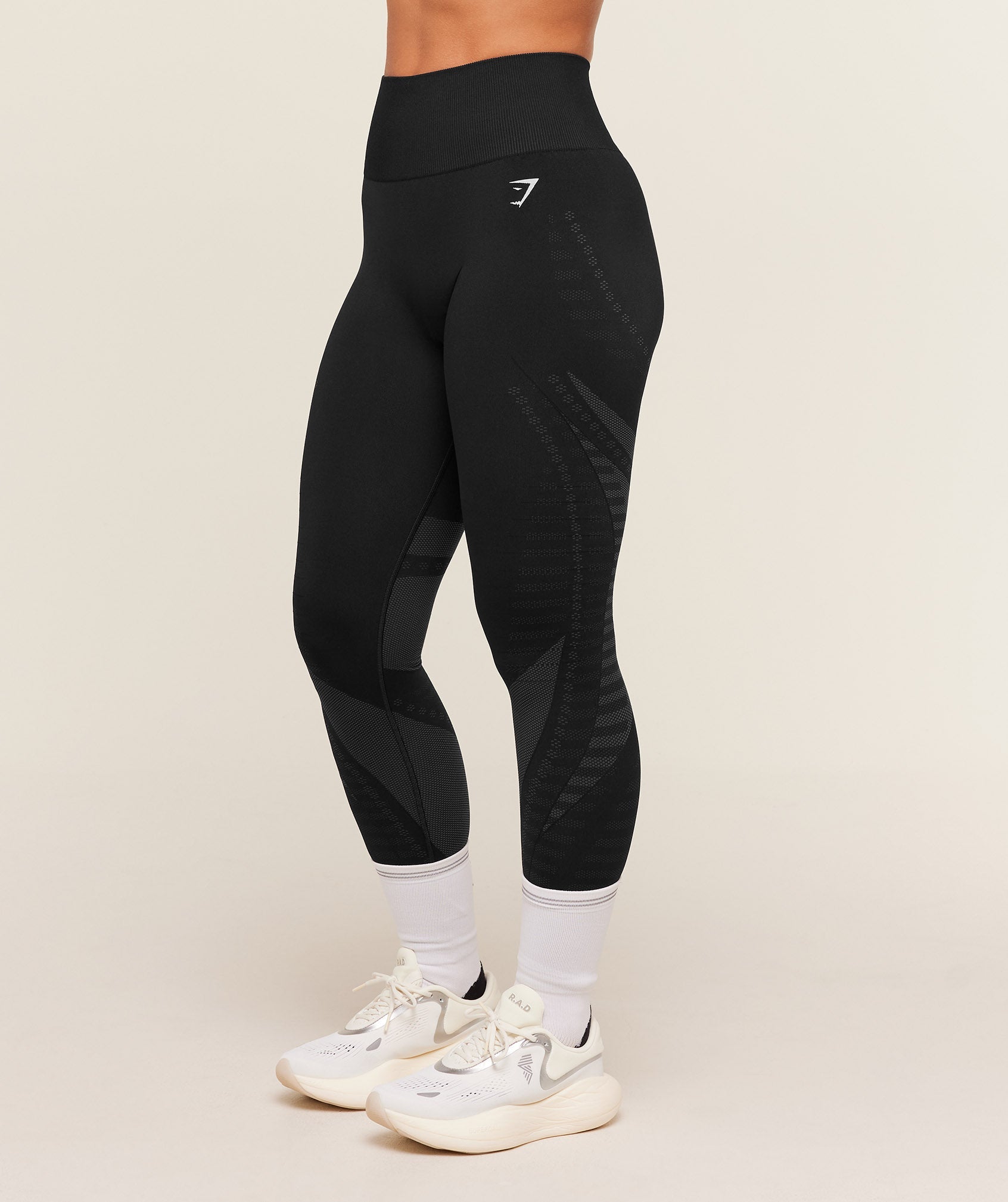 Women's Gymshark Running Seamless Leggings Gs Black