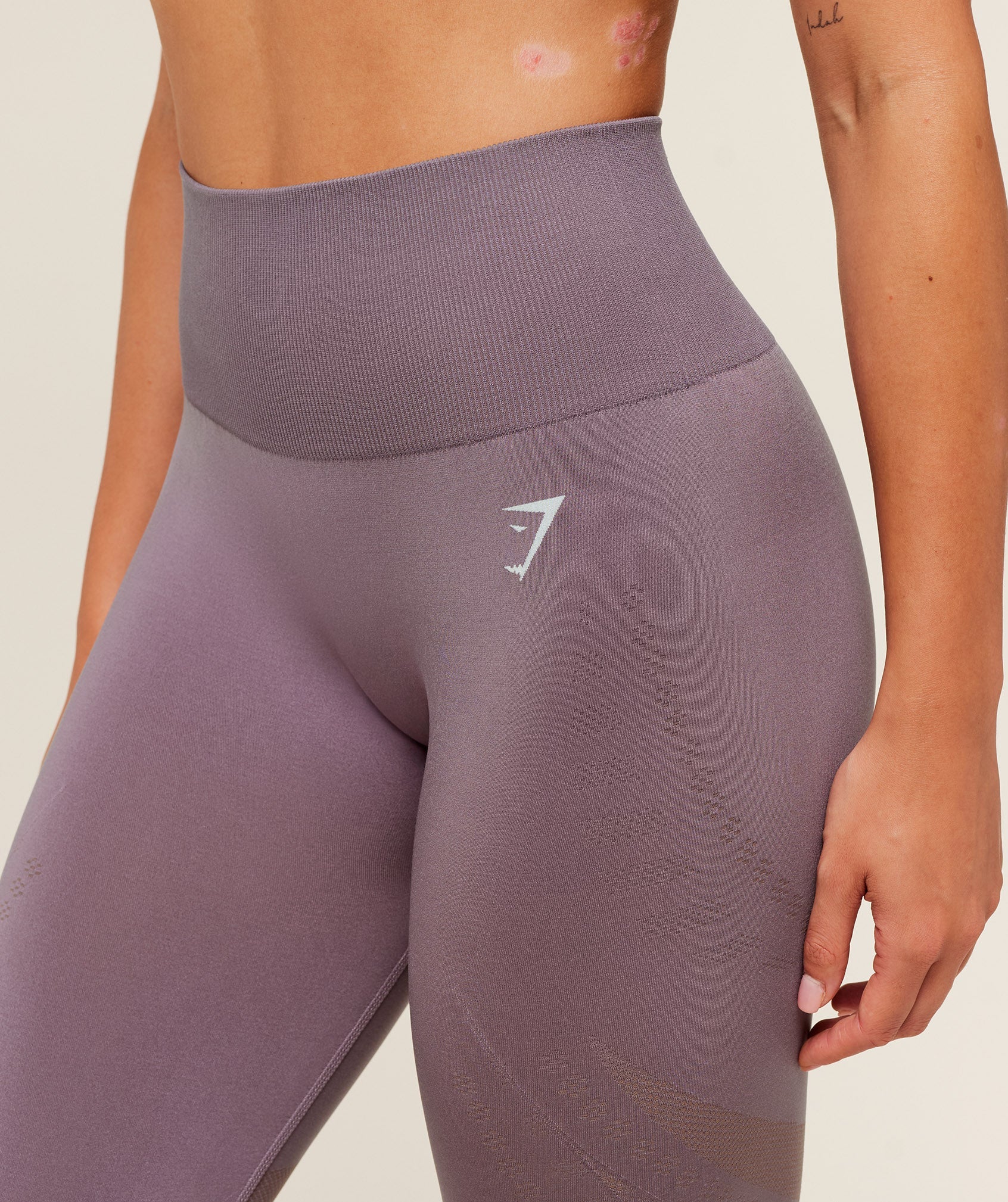 Women's Gymshark Running Seamless Leggings Dusk Purple
