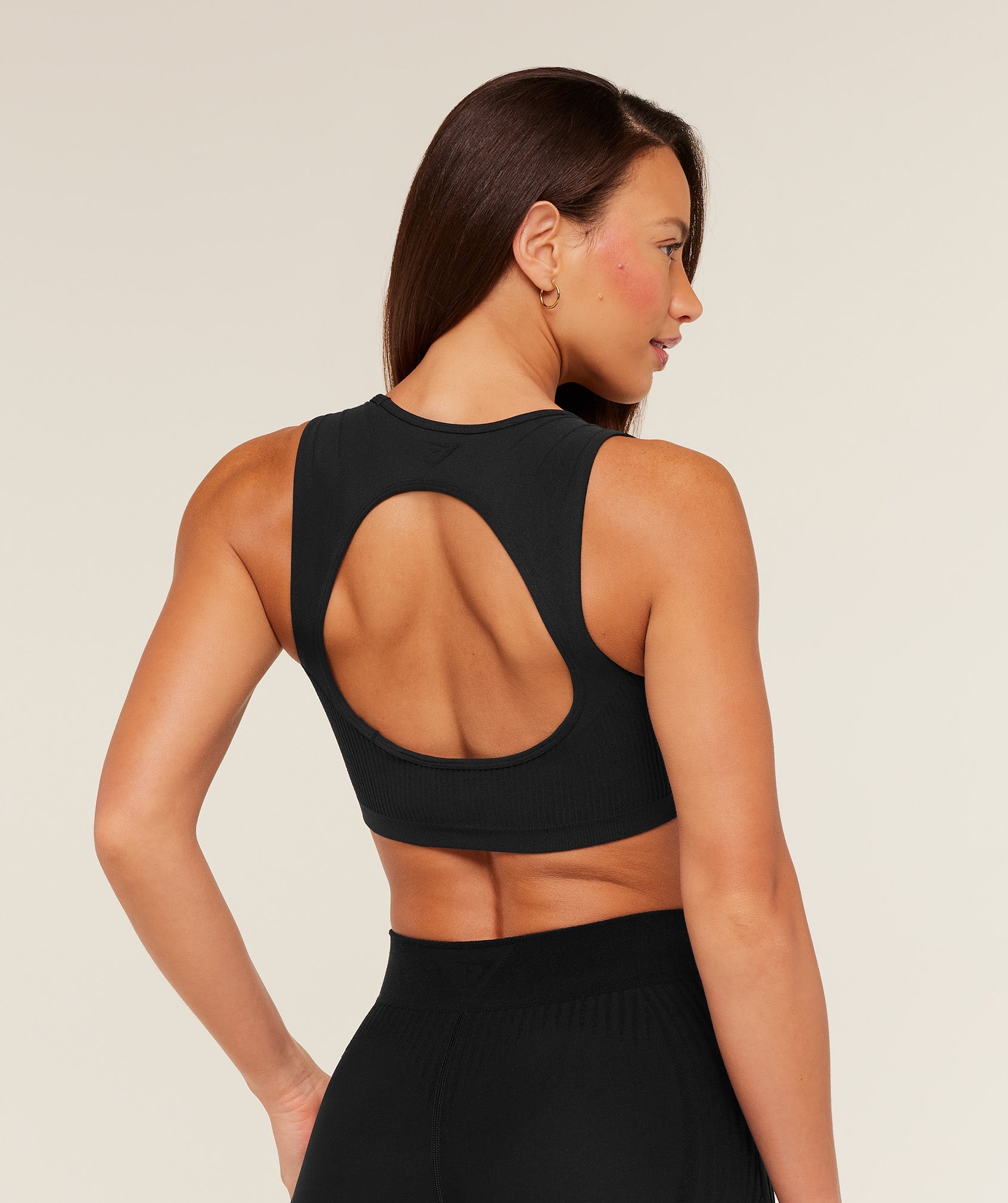 Women's Gymshark Luxe Light Support Sports Bra Gs Black