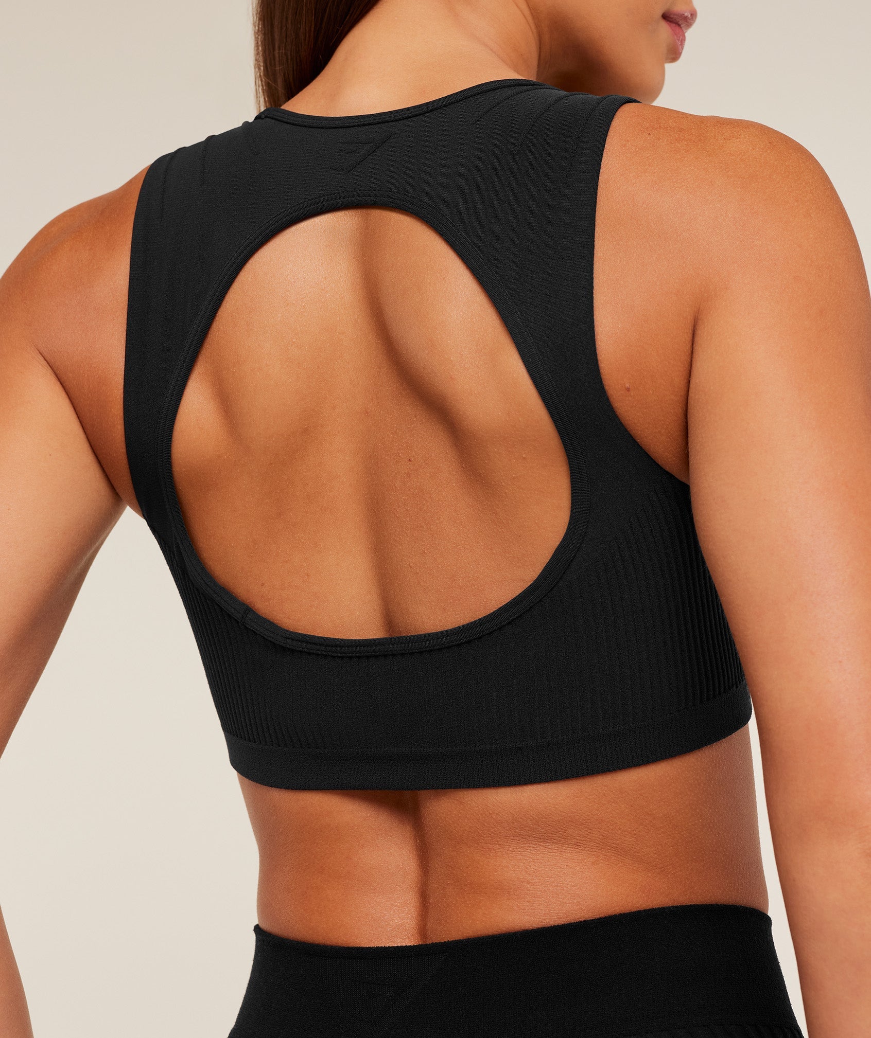 Women's Gymshark Luxe Light Support Sports Bra Gs Black