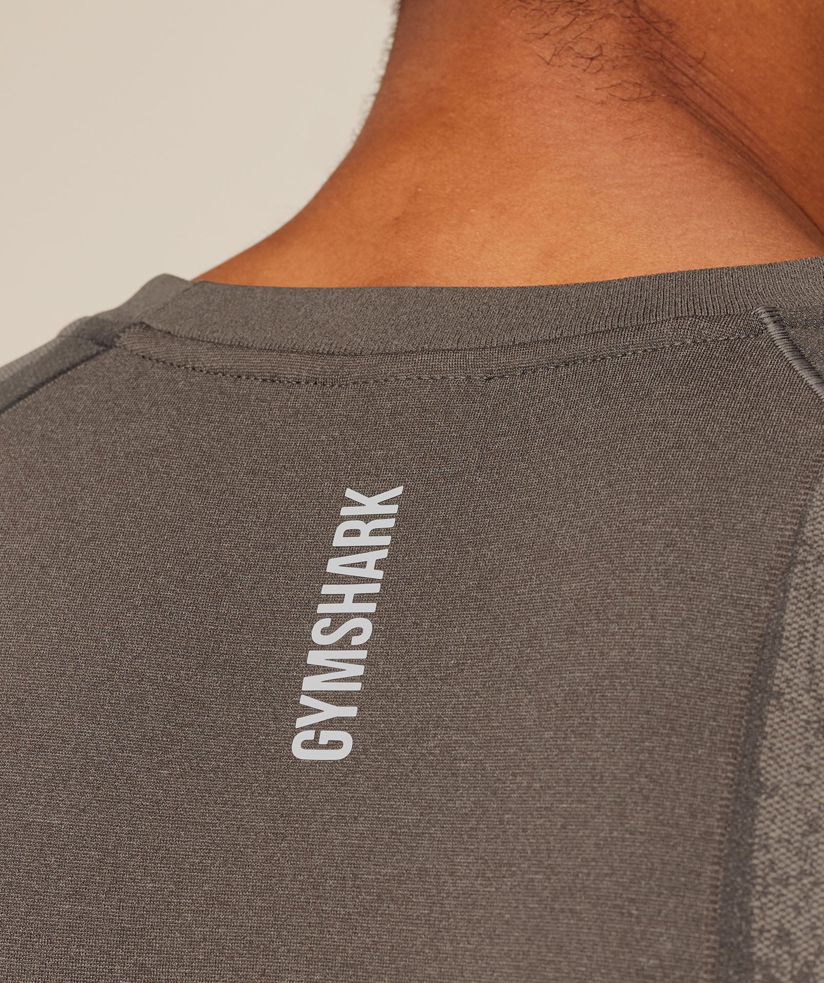 Gymshark Shadow Seamless Long Sleeve T-Shirt Camo Brown