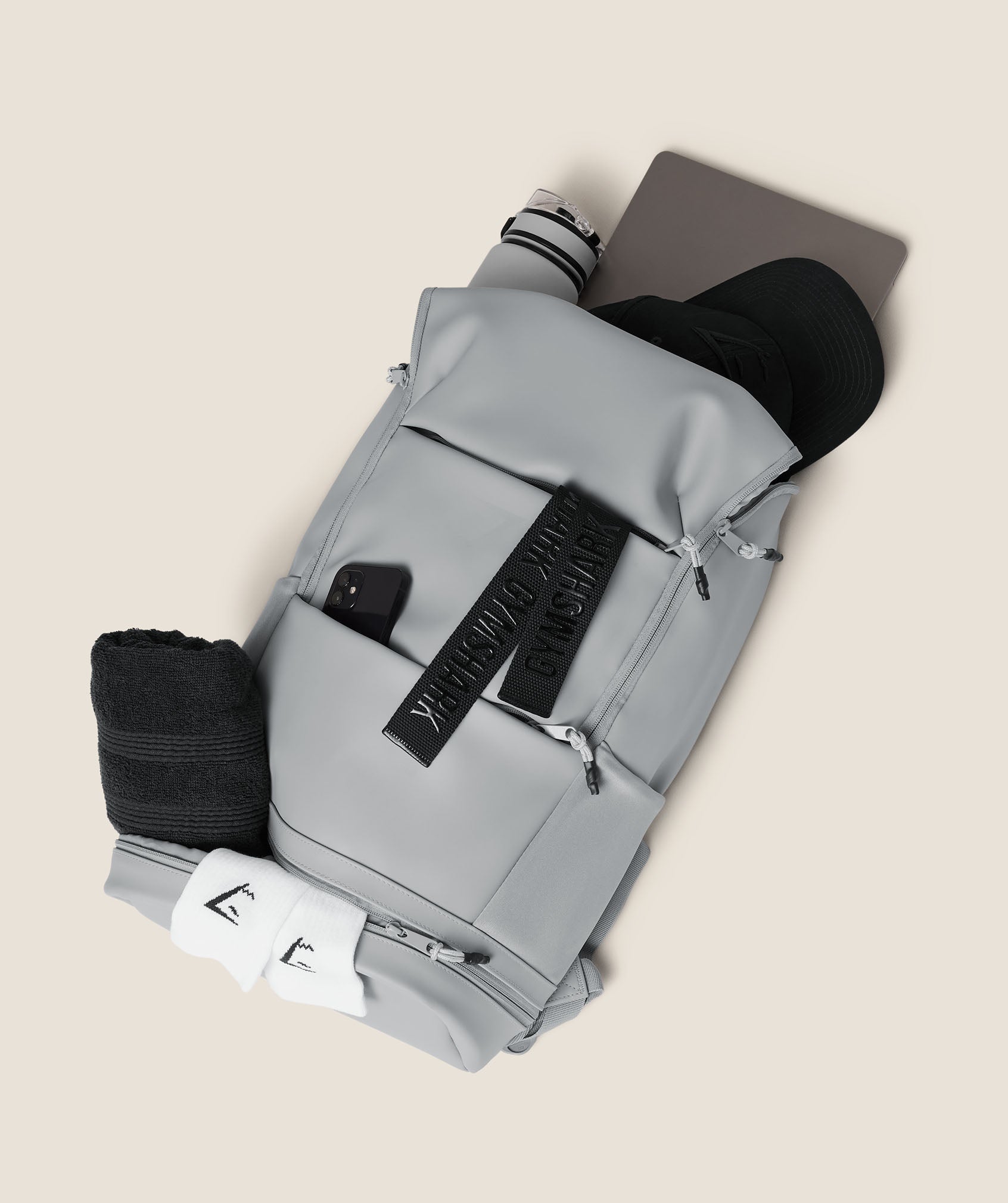 Women's Gymshark Sleek Backpack Denim Grey