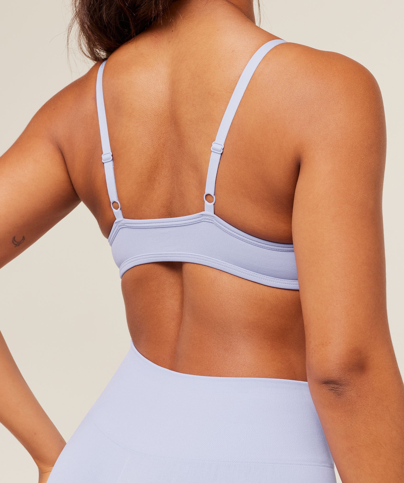 Women's Gymshark Soft Sculpt V-Neck Sports Bra Peri Blue
