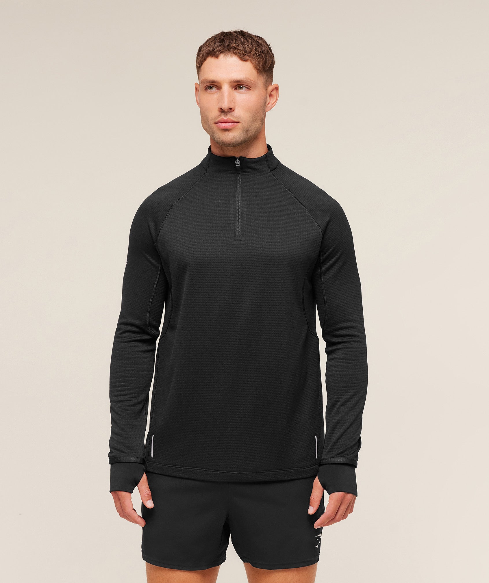 Gymshark Running 1/4 Zip Black