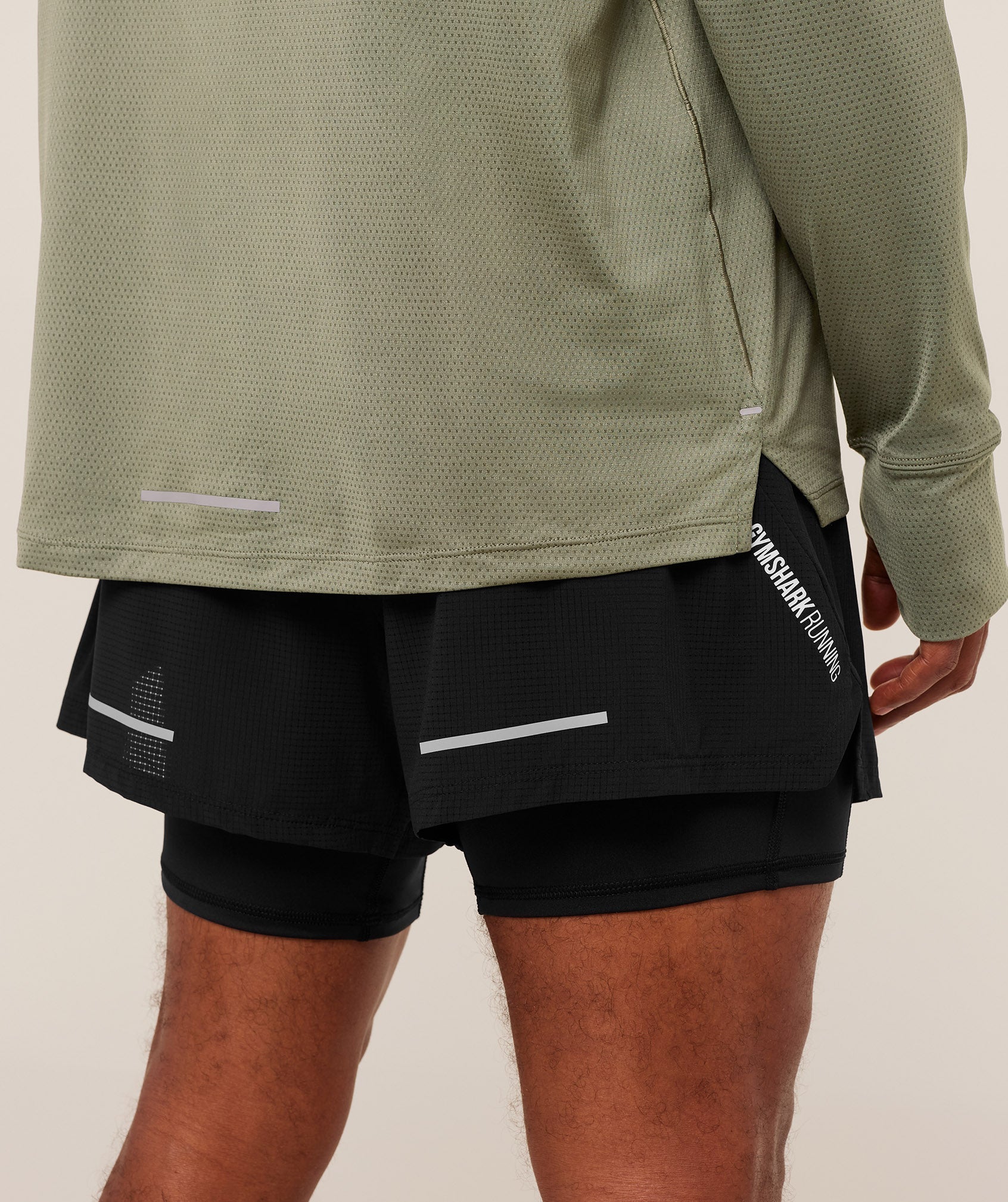 Gymshark Running Long Sleeve T-Shirt Base Green