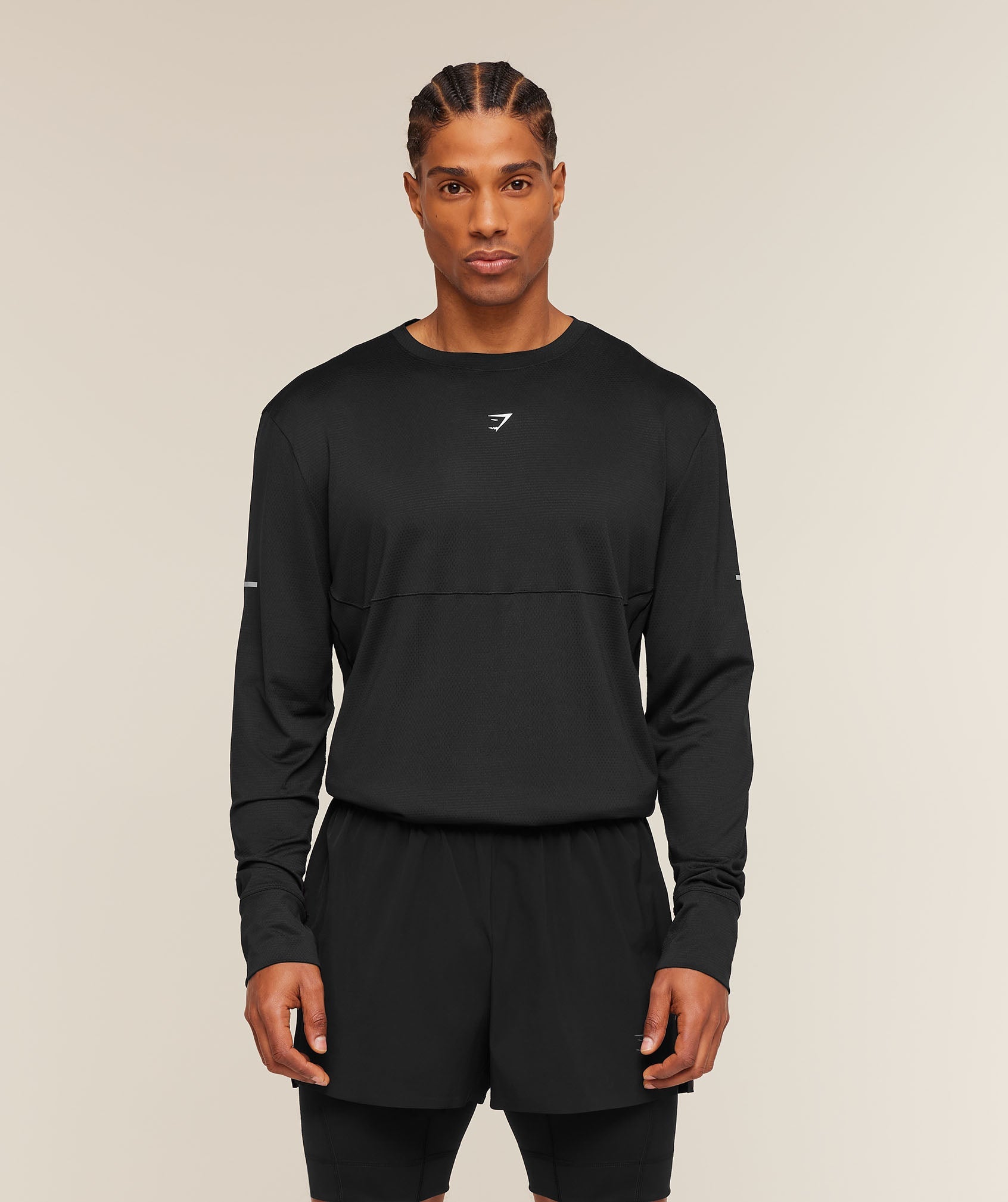 Gymshark Running Long Sleeve T-Shirt Black