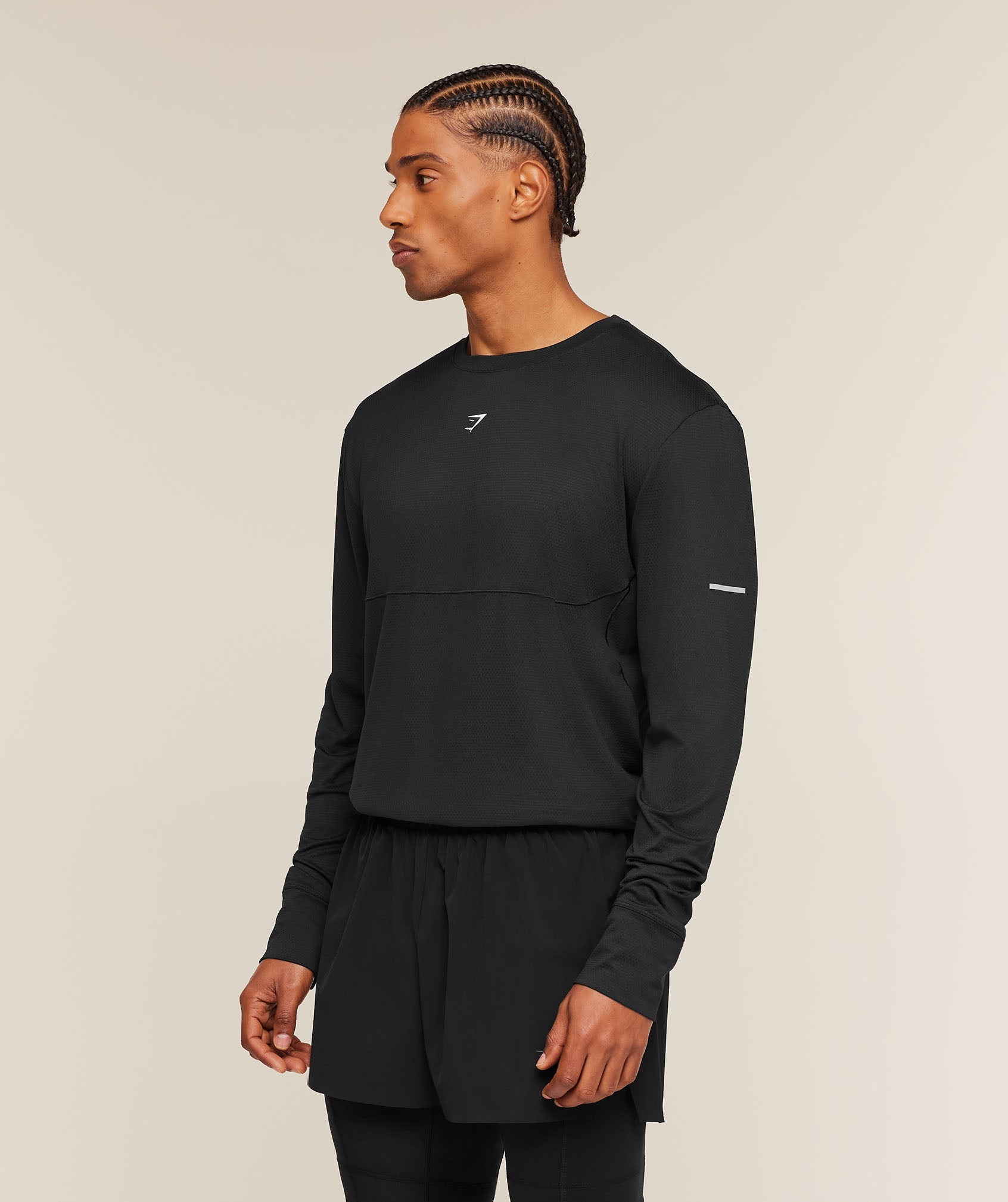 Gymshark Running Long Sleeve T-Shirt Black