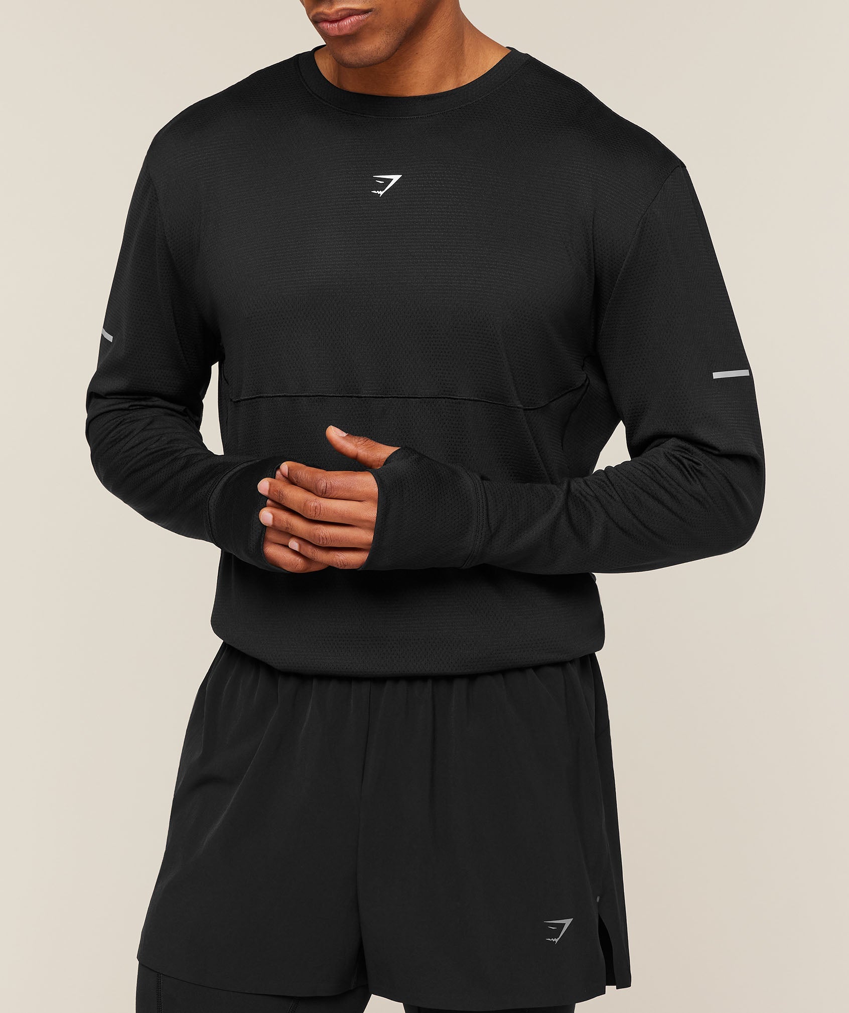 Gymshark Running Long Sleeve T-Shirt Black