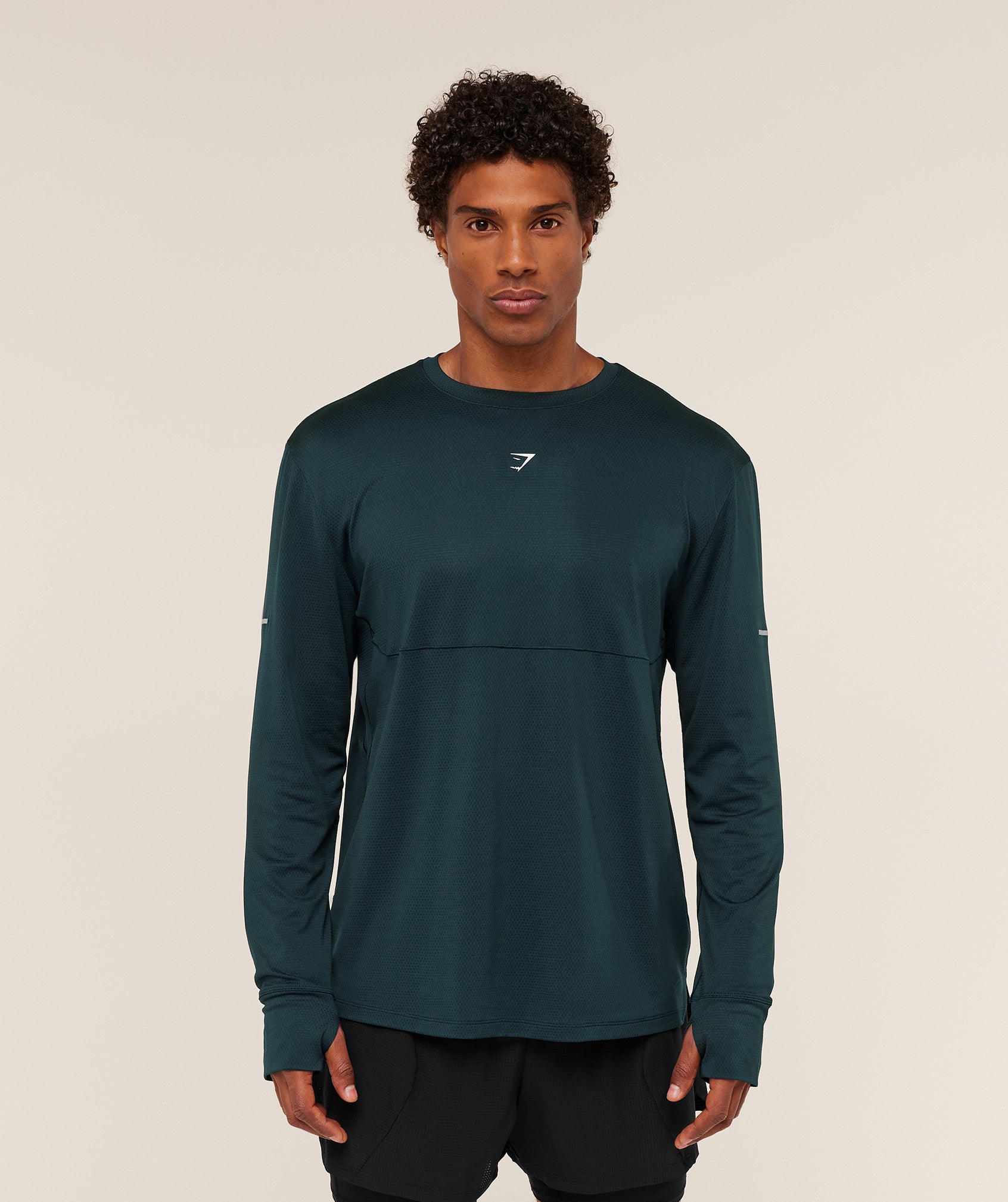 Gymshark Running Long Sleeve T-Shirt Deep Petrol Blue