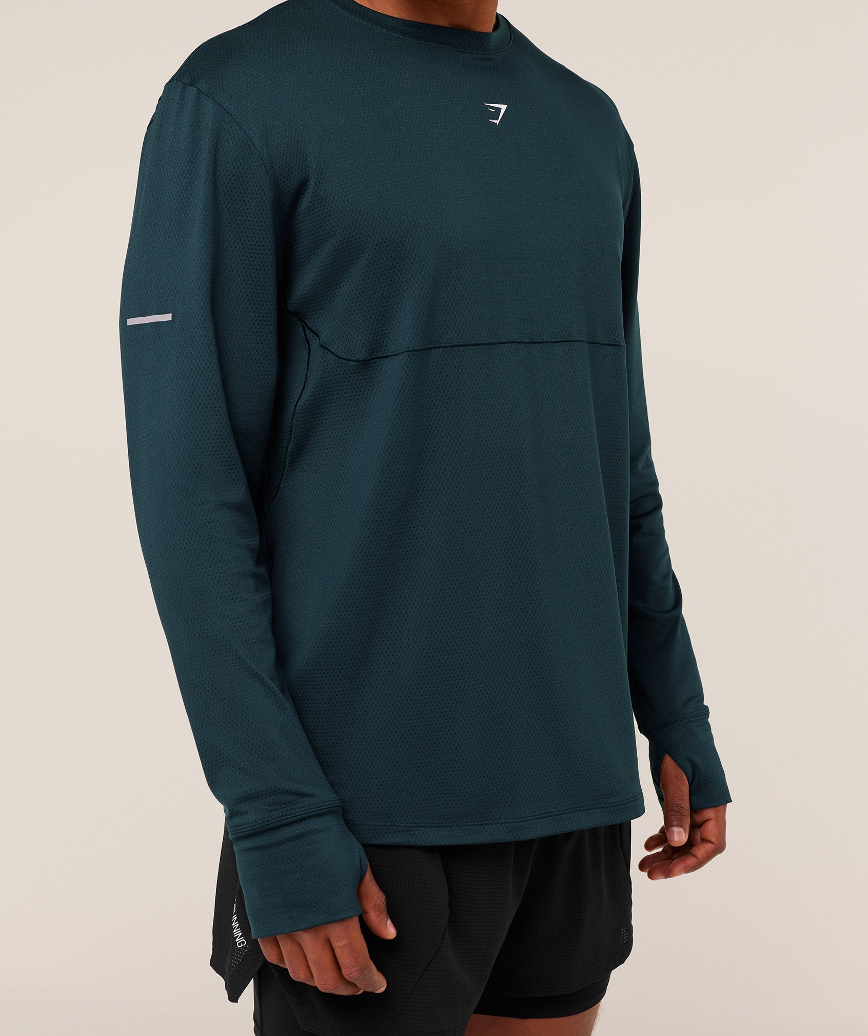 Gymshark Running Long Sleeve T-Shirt Deep Petrol Blue