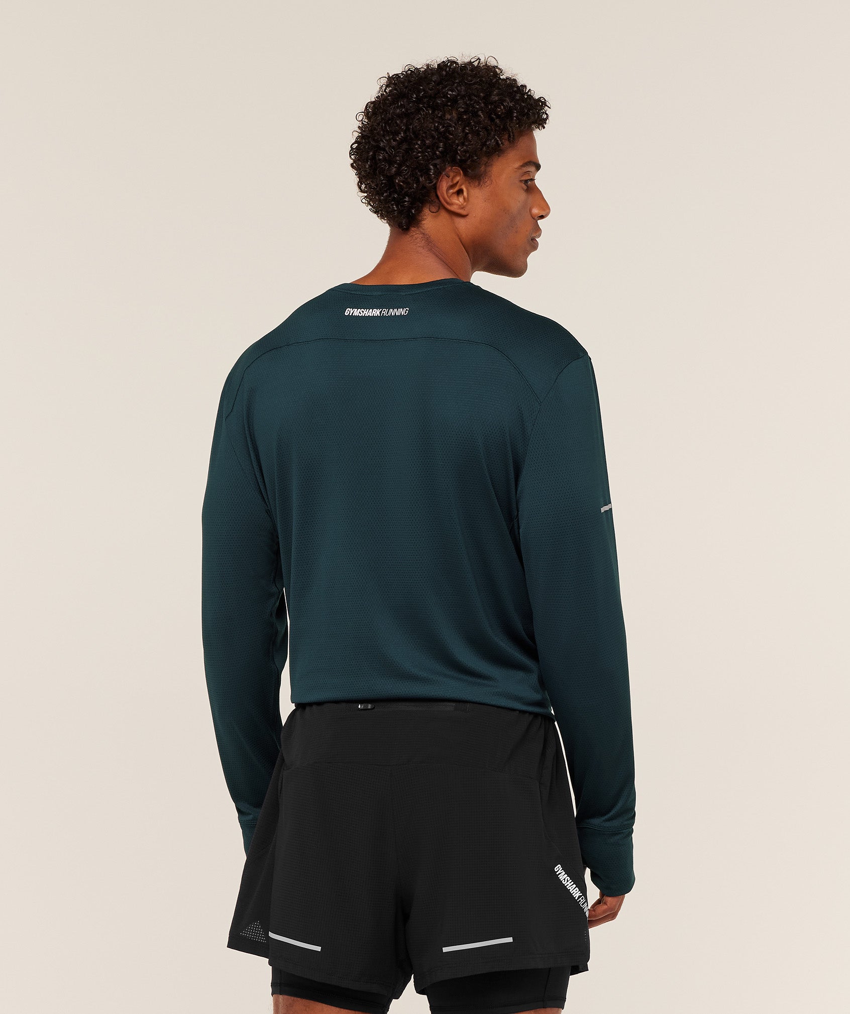 Gymshark Running Long Sleeve T-Shirt Deep Petrol Blue