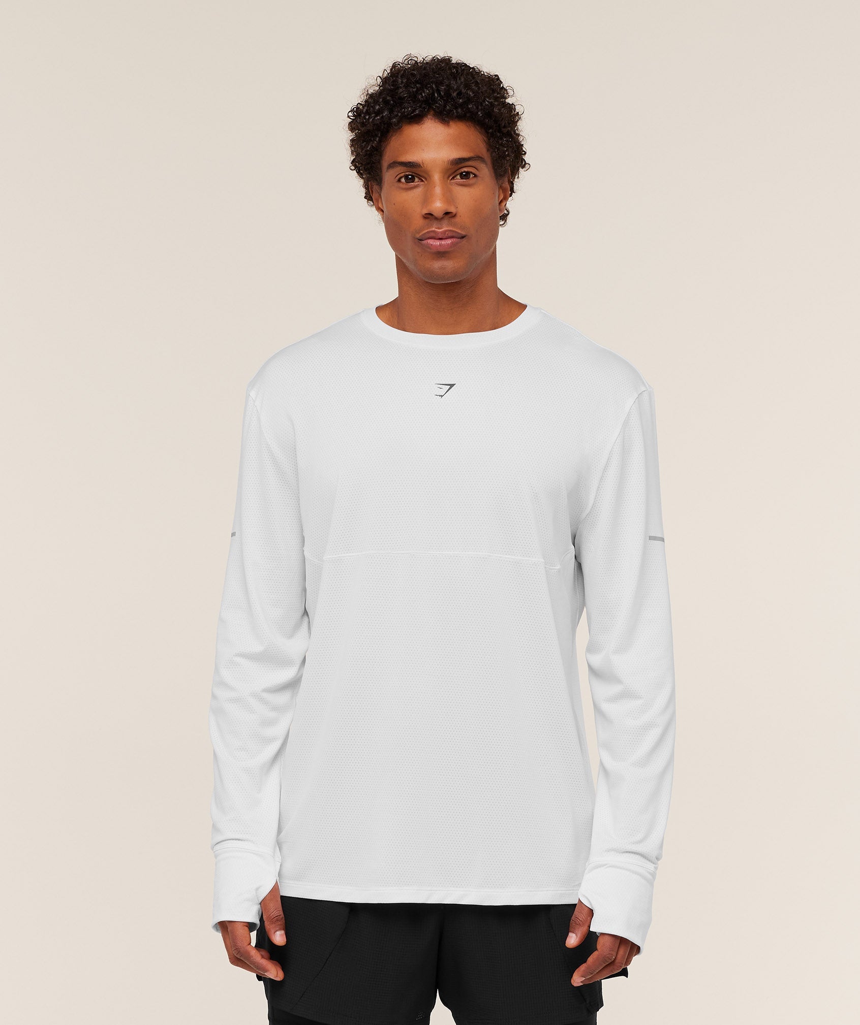 Gymshark Running Long Sleeve T-Shirt White