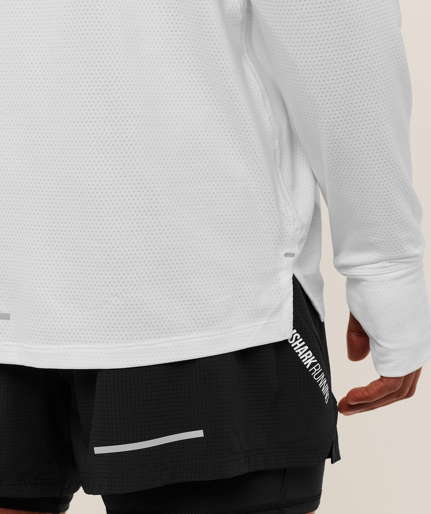 Gymshark Running Long Sleeve T-Shirt White