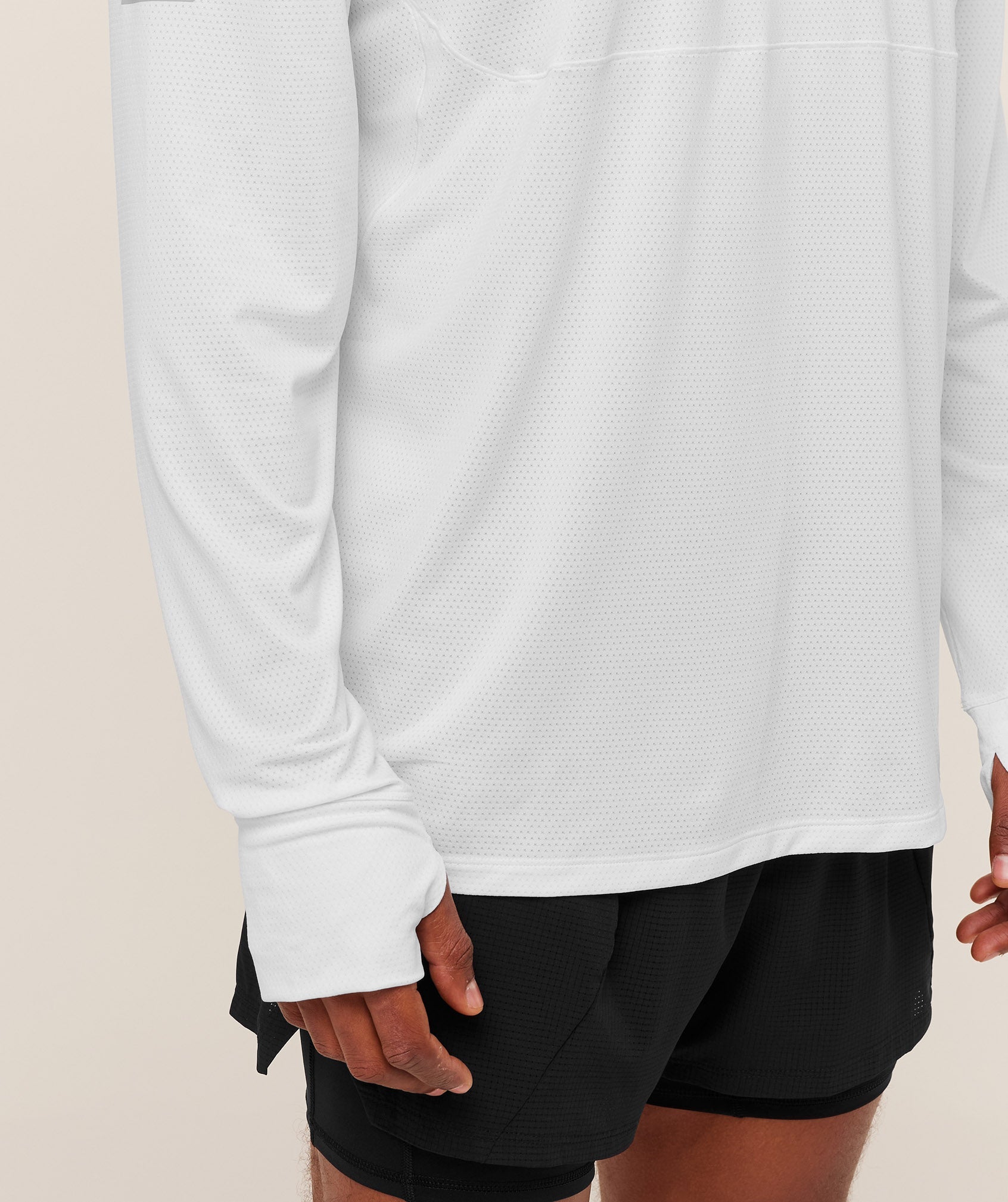 Gymshark Running Long Sleeve T-Shirt White