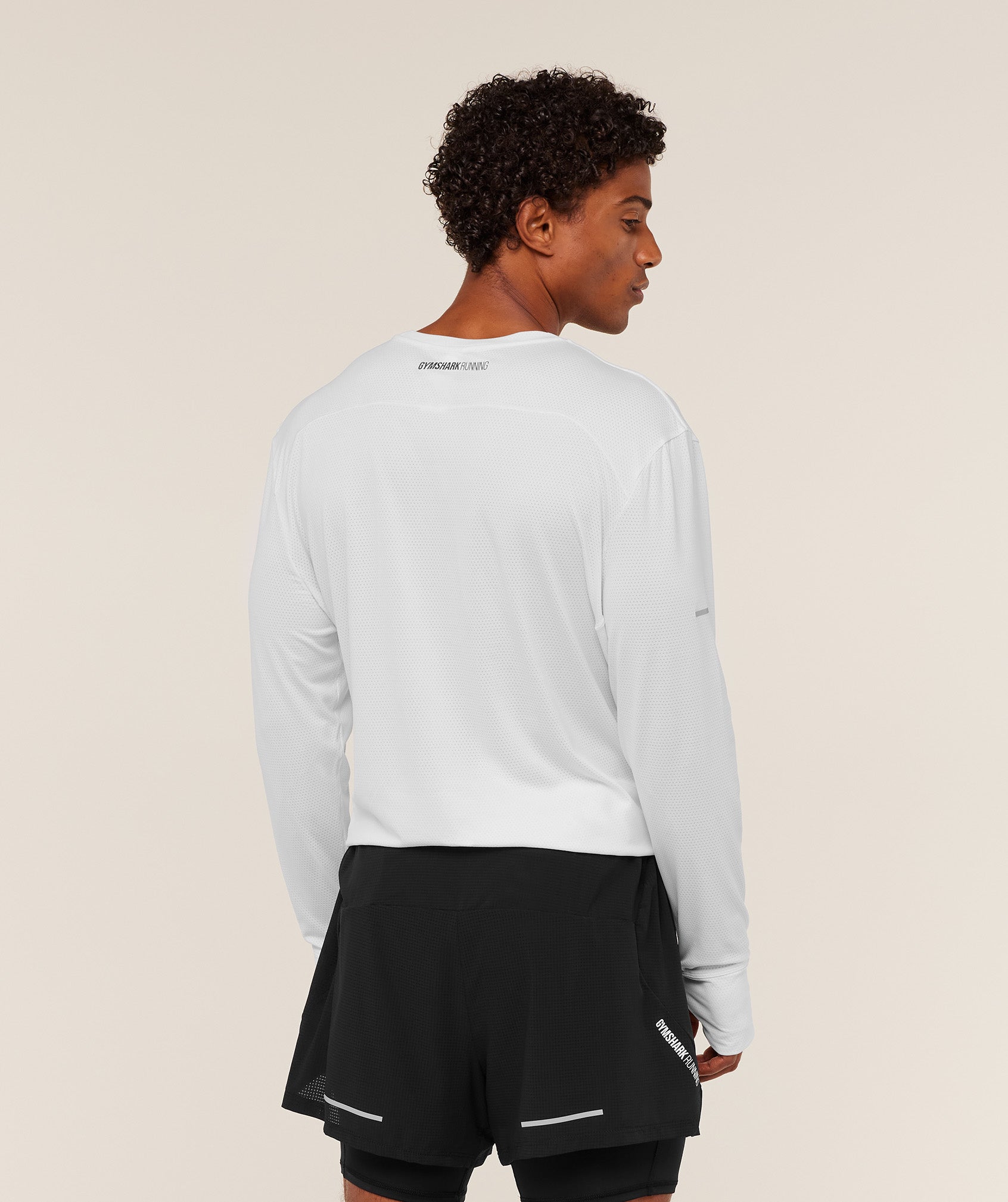 Gymshark Running Long Sleeve T-Shirt White