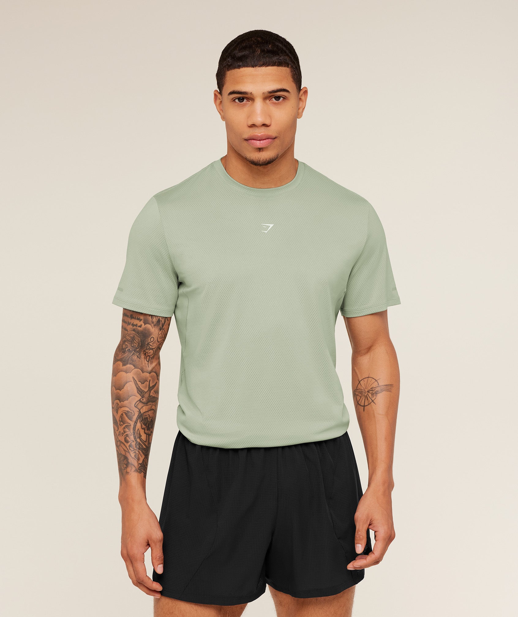 Gymshark Running T-Shirt Gs Haze Green