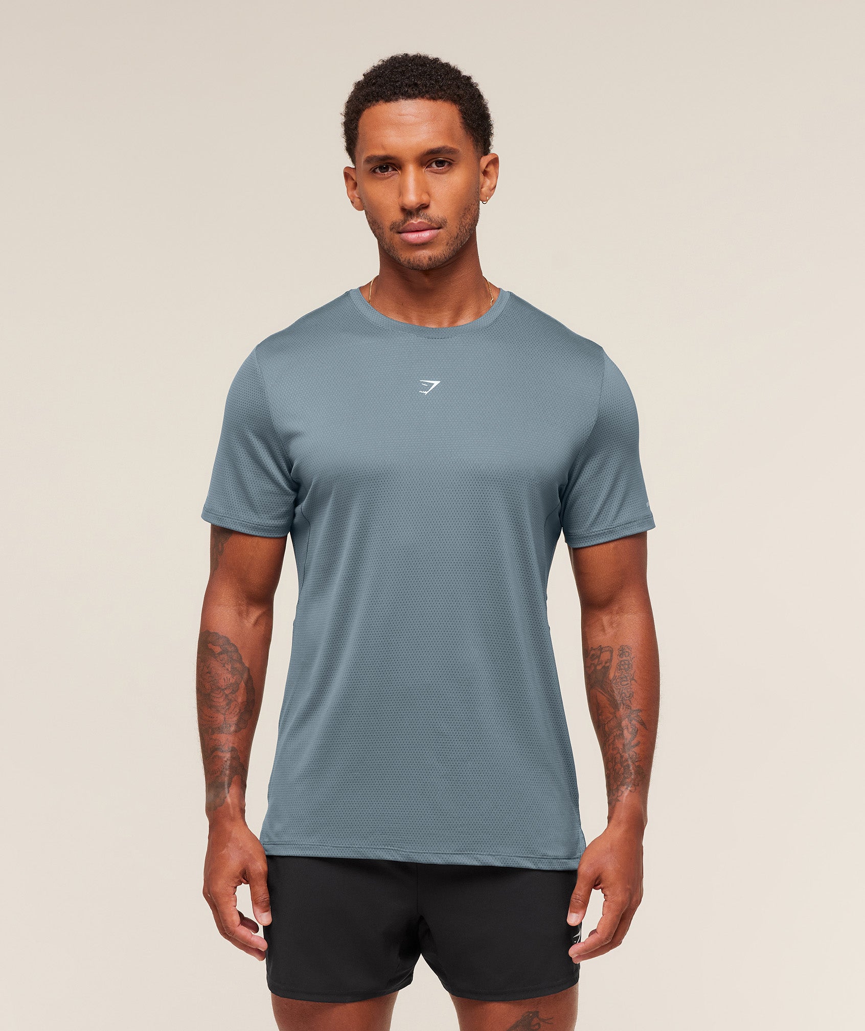 Gymshark Running T-Shirt Iron Blue