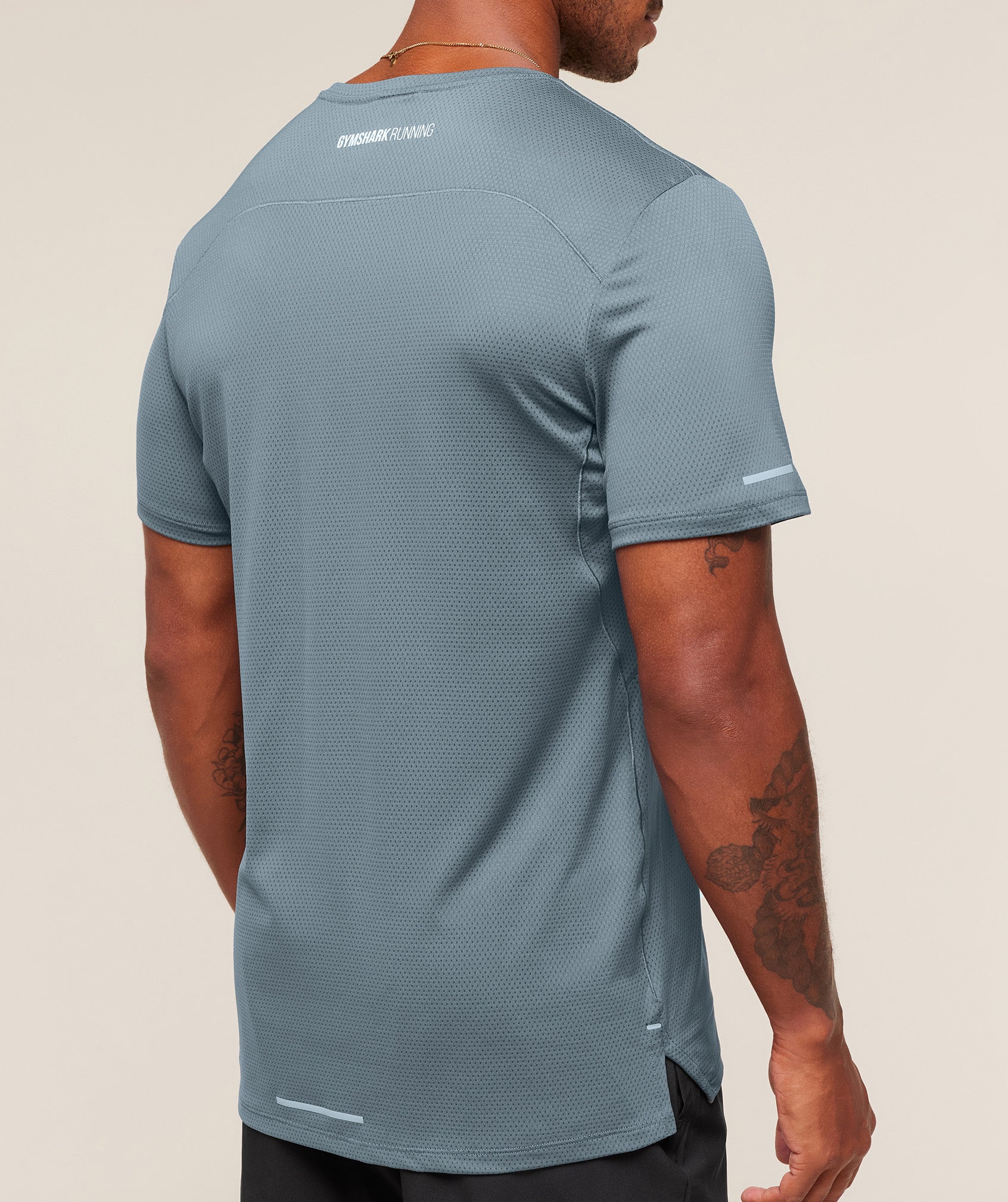 Gymshark Running T-Shirt Iron Blue