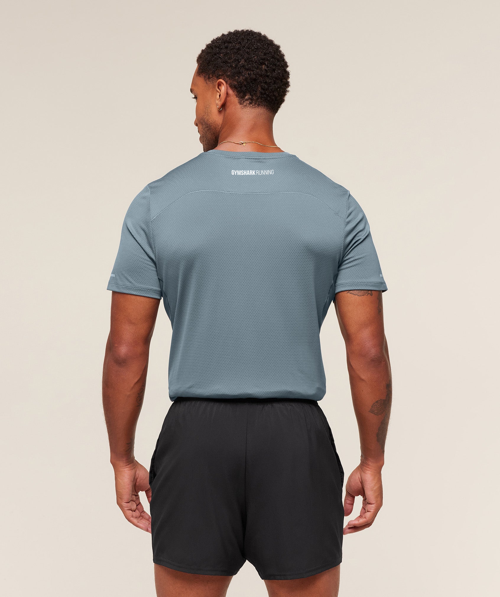Gymshark Running T-Shirt Iron Blue