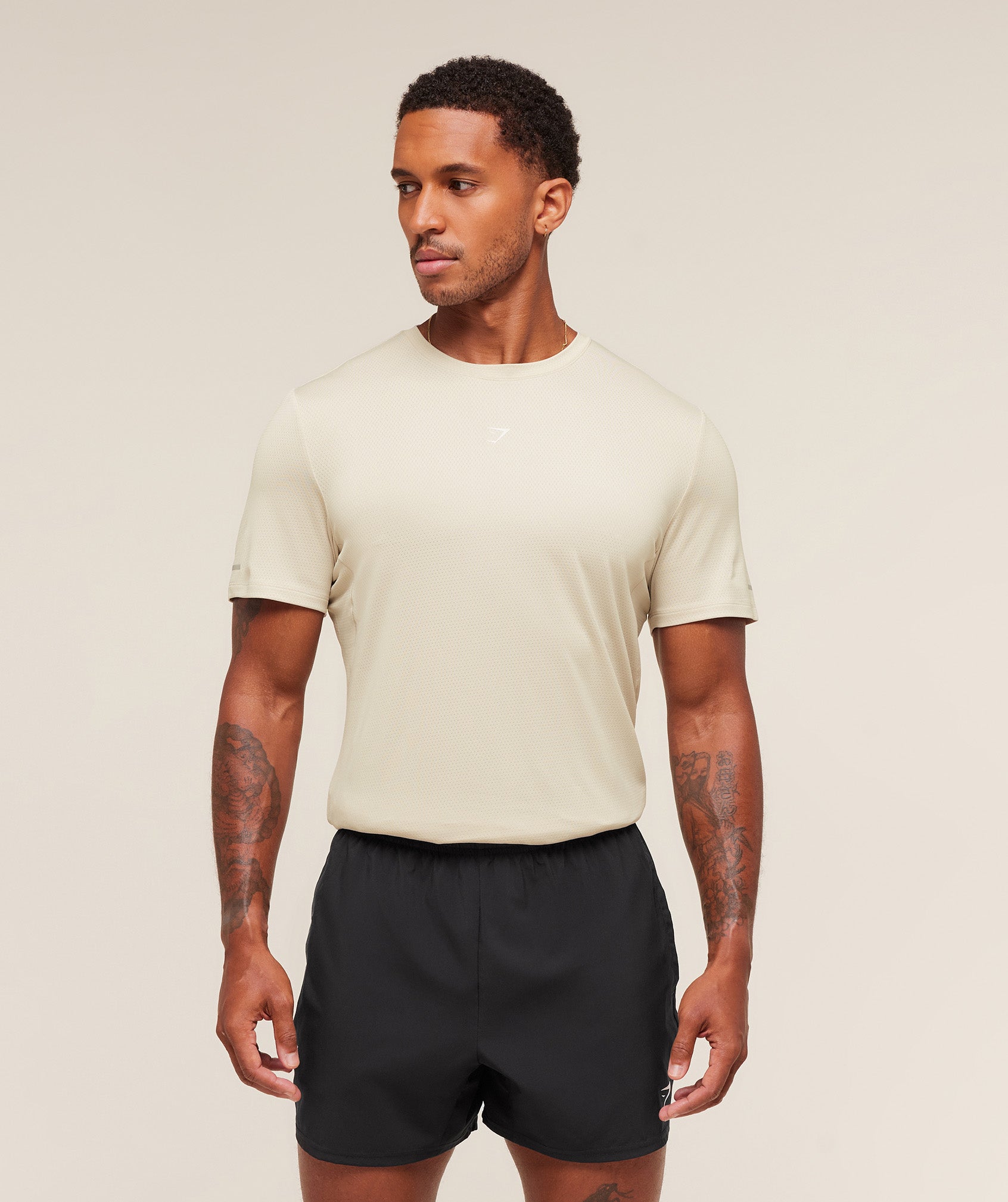 Gymshark Running T-Shirt Pebble Grey