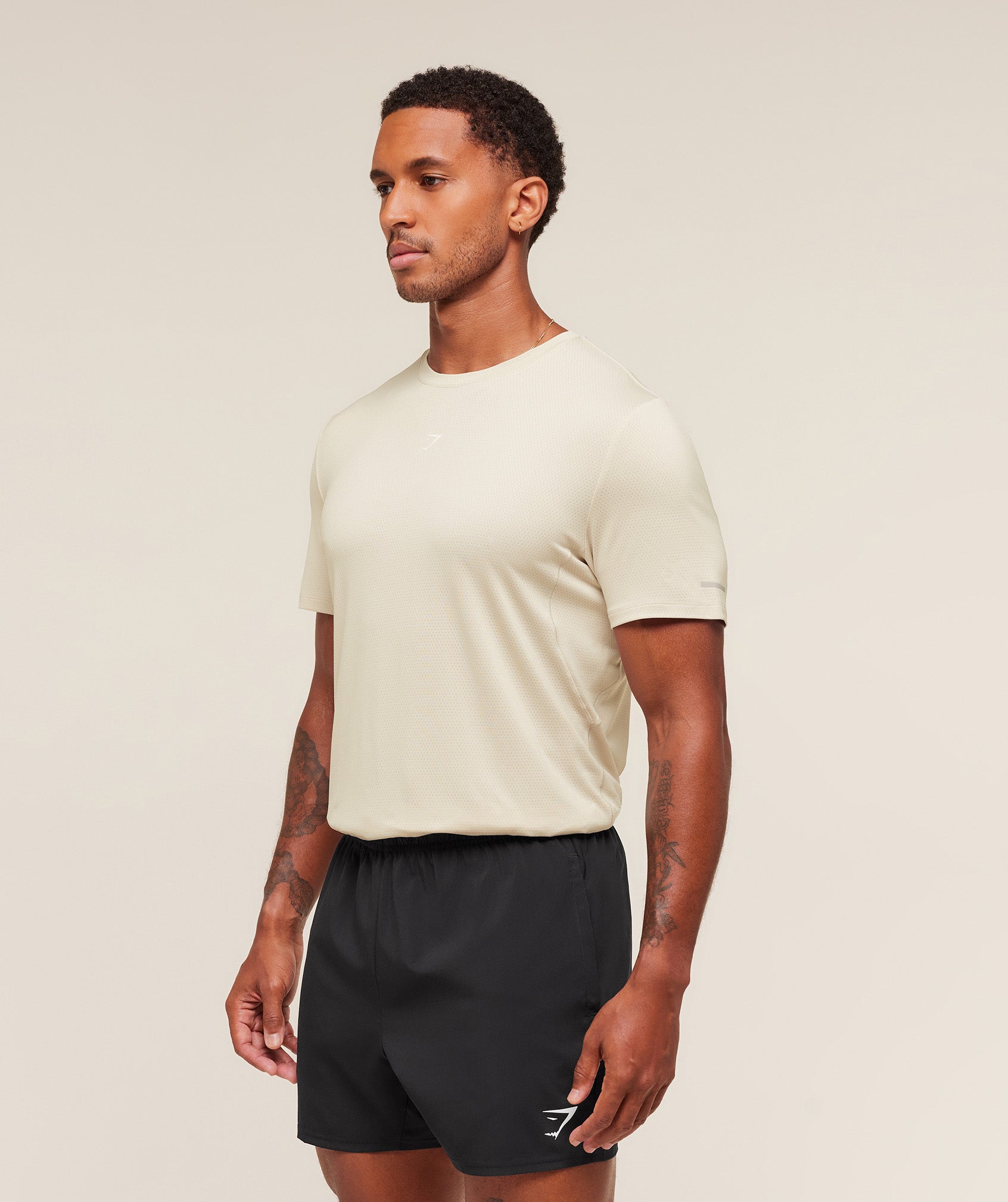 Gymshark Running T-Shirt Pebble Grey