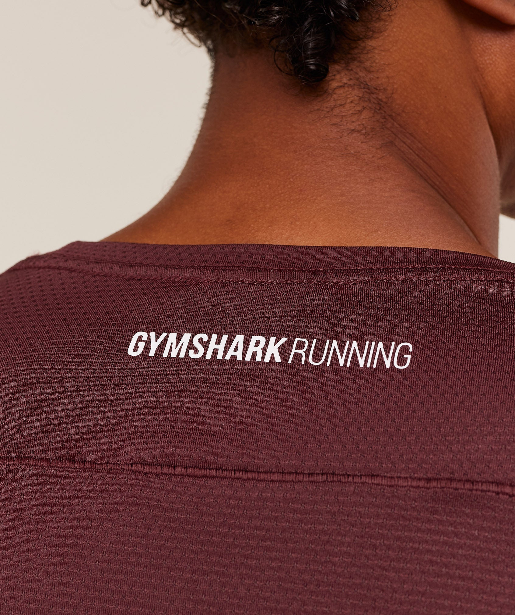 Gymshark Running T-Shirt Rich Maroon